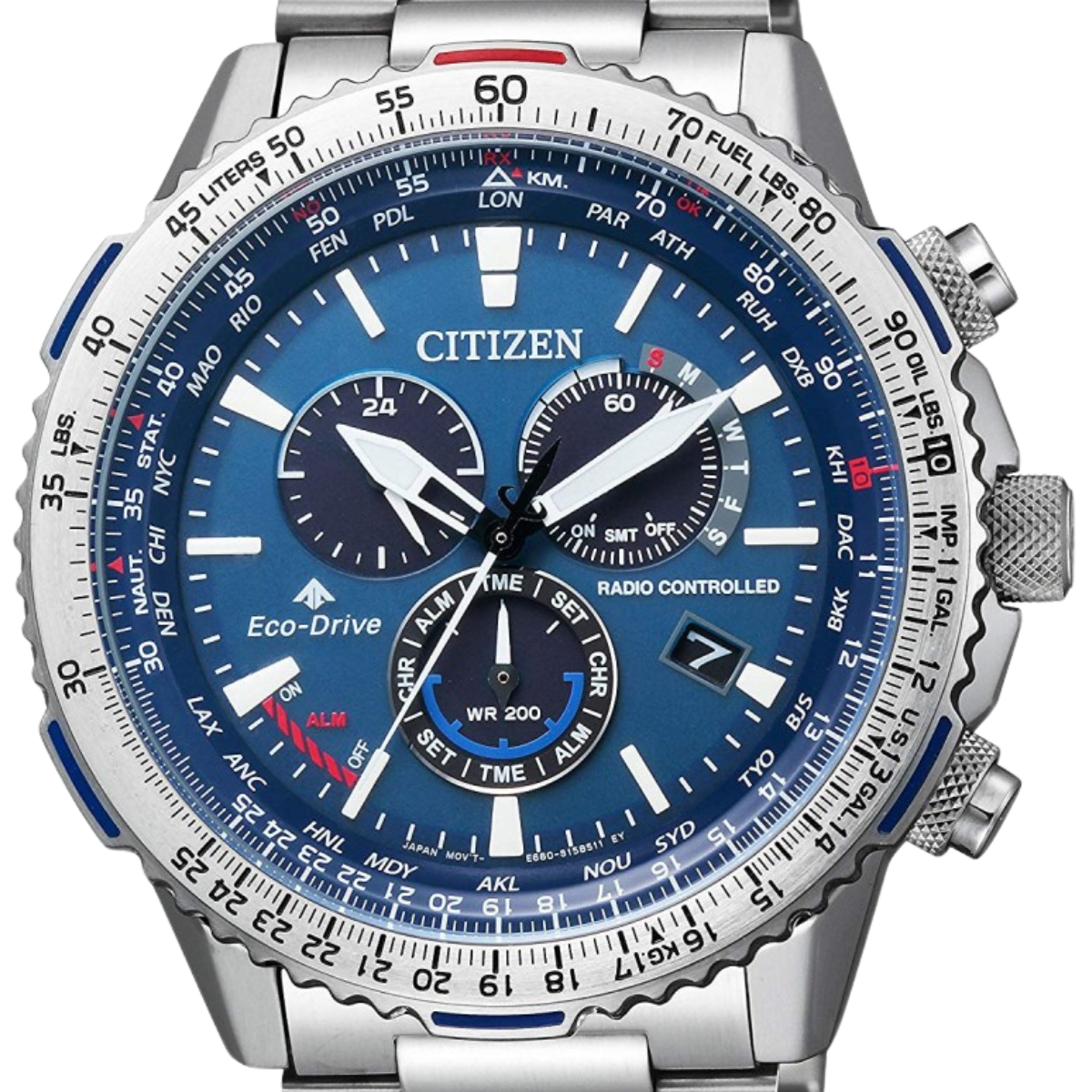 Citizen Promaster CB5000-50L CB5000 SKY Chronograph Blue Dial Eco-Drive Mens Watch