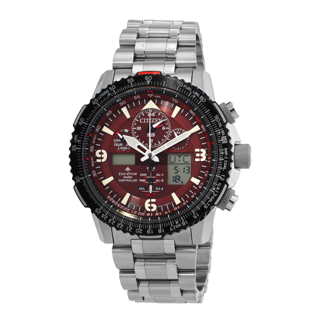 Citizen Promaster Skyhawk JY8086-89X | Red Dial Atomic Watch