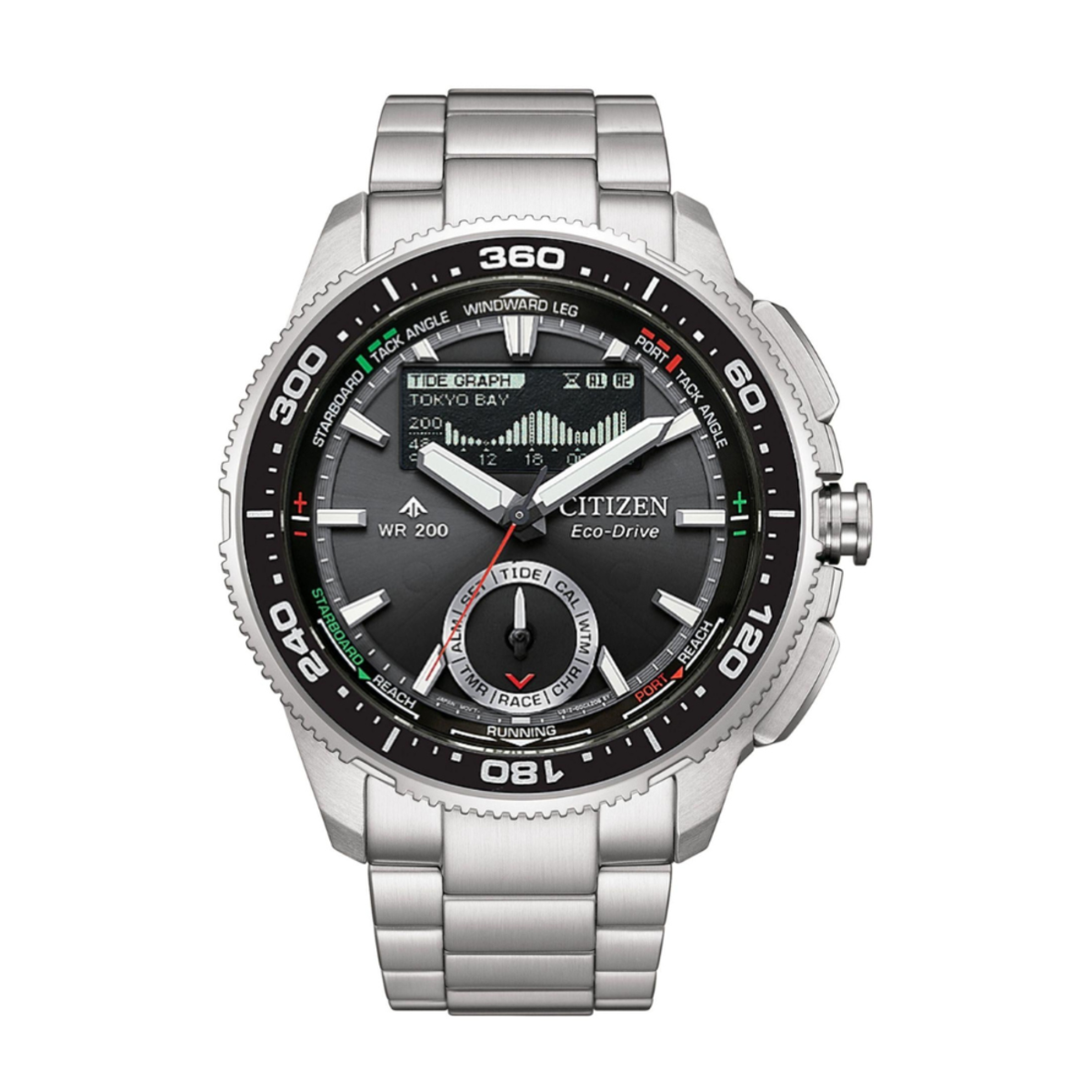 Citizen Promaster Wave Tracker Eco-Drive Yachting Combination Watch JV3001-53E