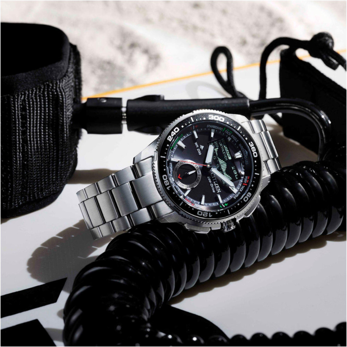 Citizen Promaster Wave Tracker Eco-Drive Yachting Combination Watch JV3001-53E