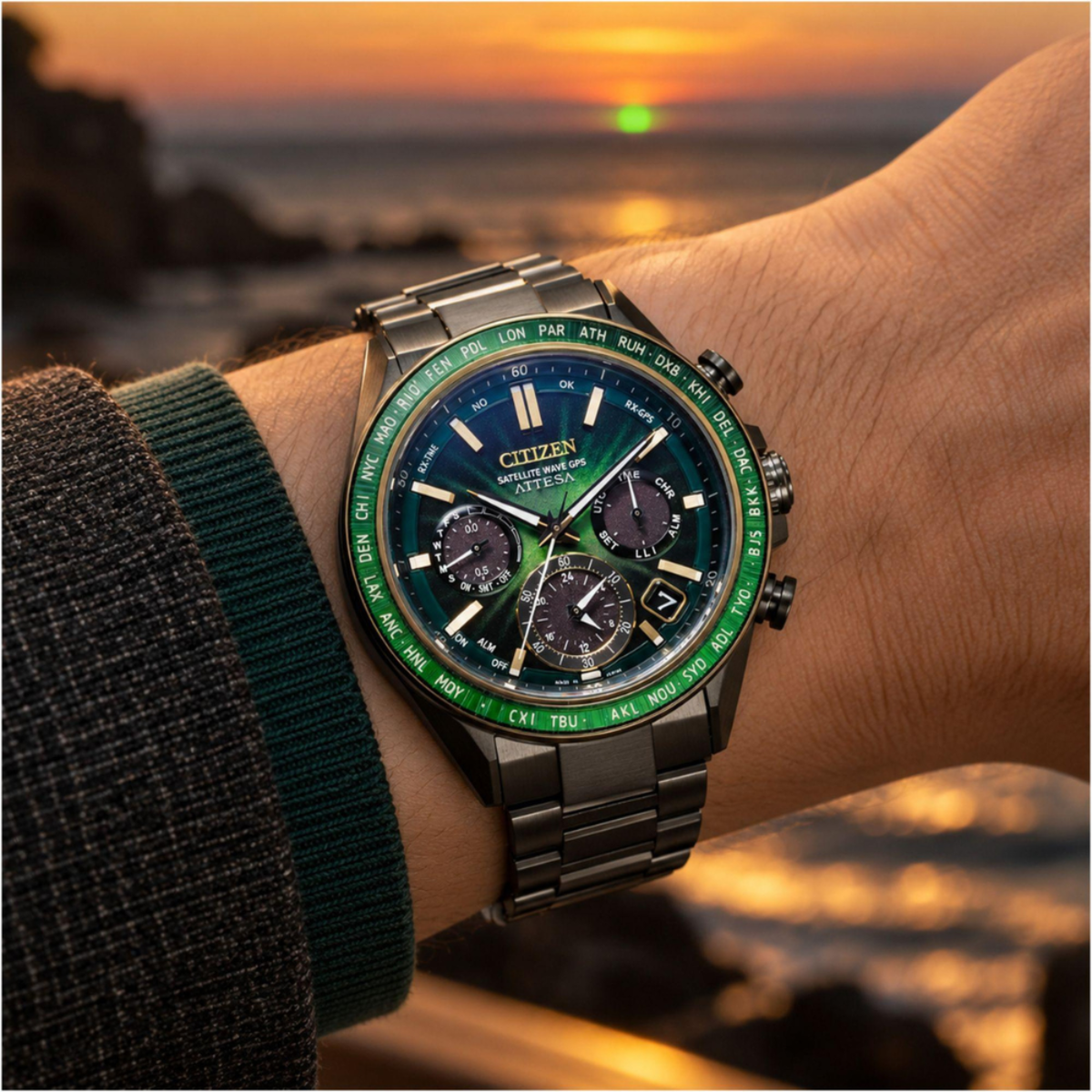 Citizen Attesa Satellite Wave GPS 50th Anniversary Super Titanium Limited Edition Watch CC4084-83Z