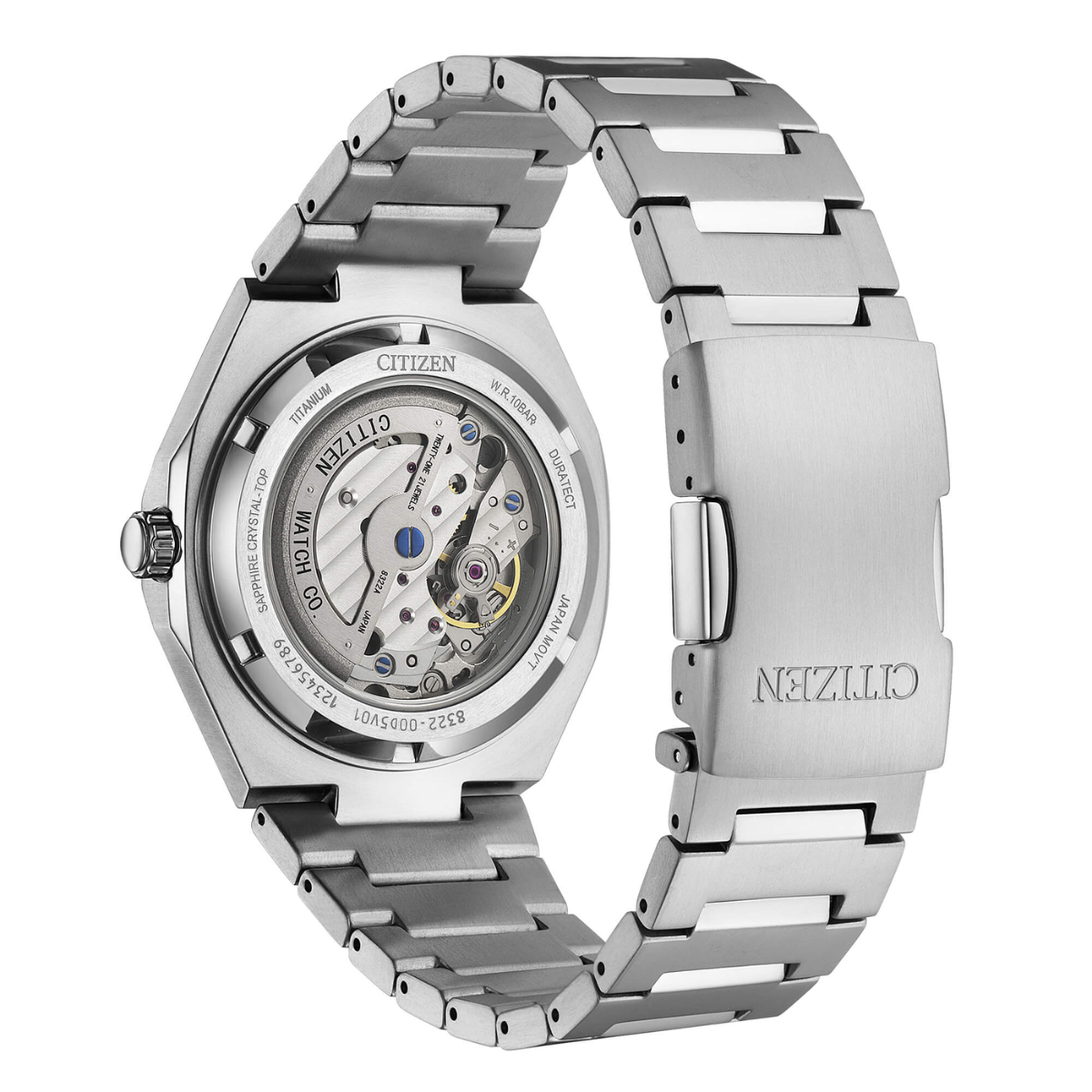 Citizen Zenshin 60 NK5020-58L Mechanical Super Titanium Light Blue Dial 40MM Watch