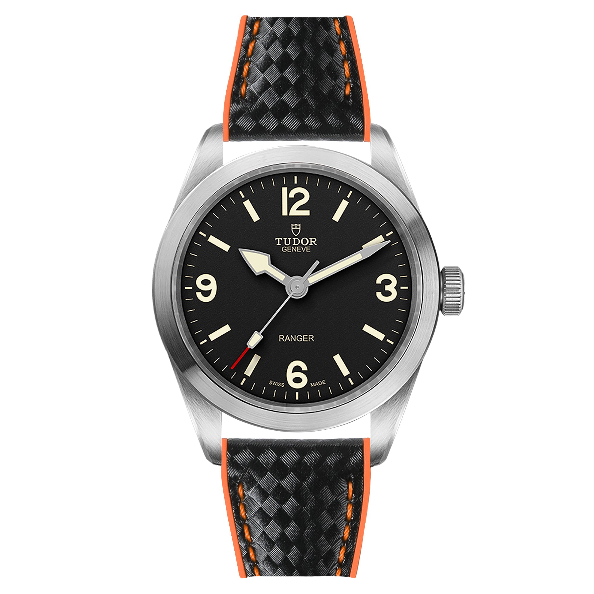 Ezra Leather Rubber Performance Hybrid Strap for Tudor Ranger