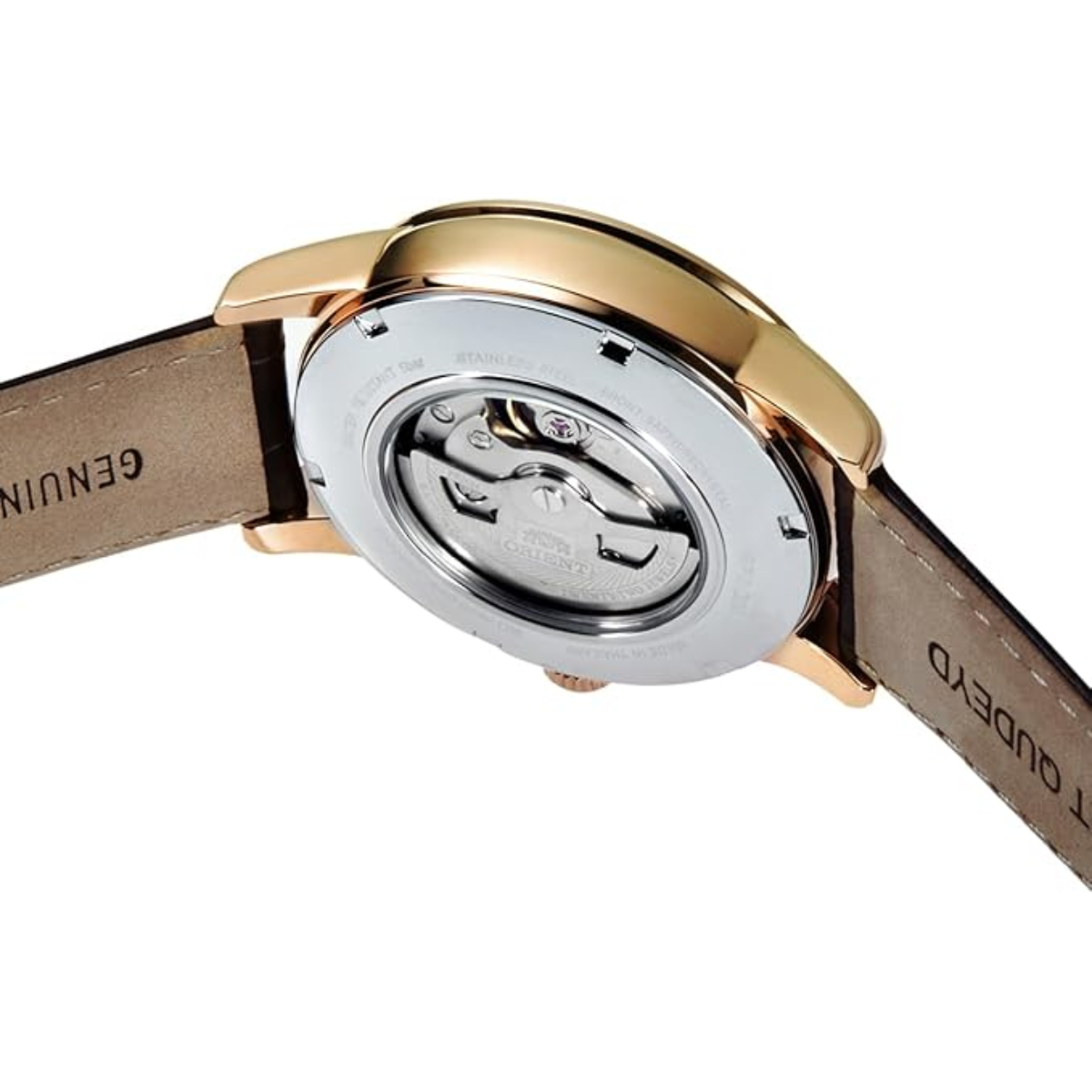 Orient RN-AK0001S Classic Sun & Moon White Dial Leather Mens Dress Watch