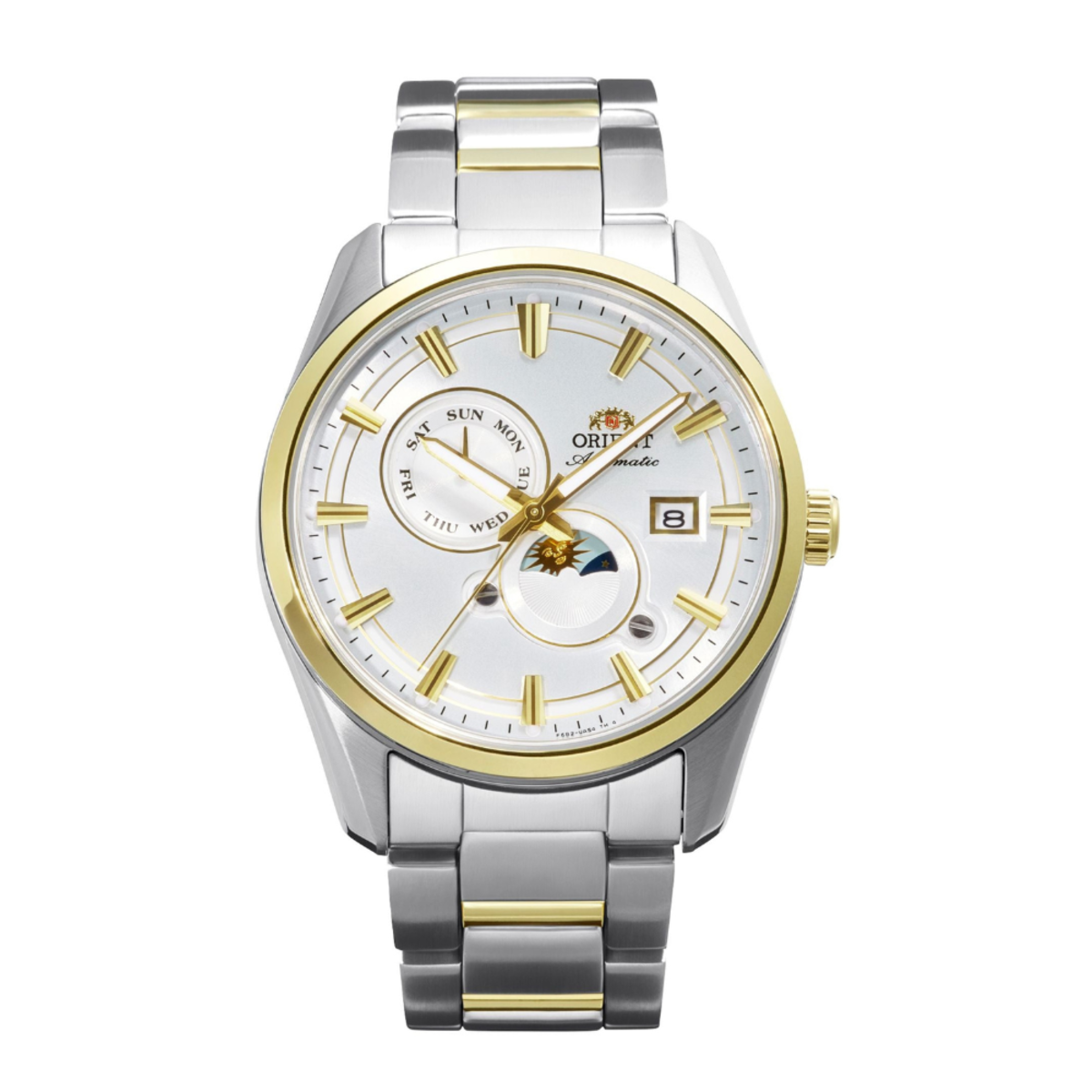 Orient Contemporary Stretto Sun & Moon Two-Tone RA-AK0312S Watch