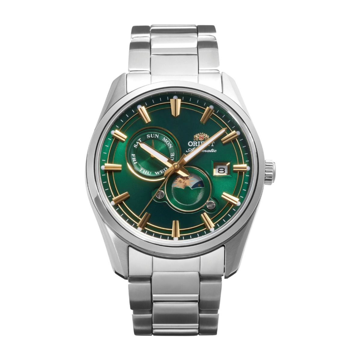 Orient Contemporary Stretto | Sun & Moon Green Dial RA-AK0314E