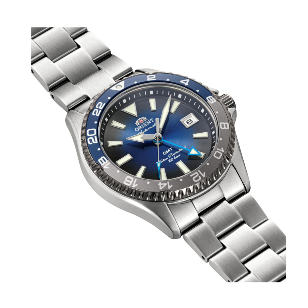 Orient Mako GMT Limited Edition Blue Dial Watch RA-BC0005L