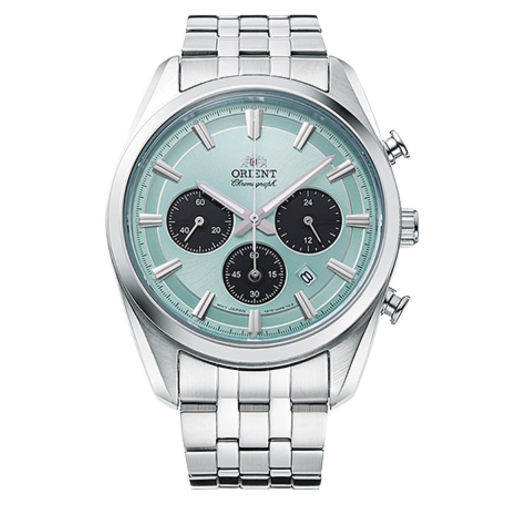 Orient RA-TX0304L Contemporary Solar Chronograph Ice Blue Panda