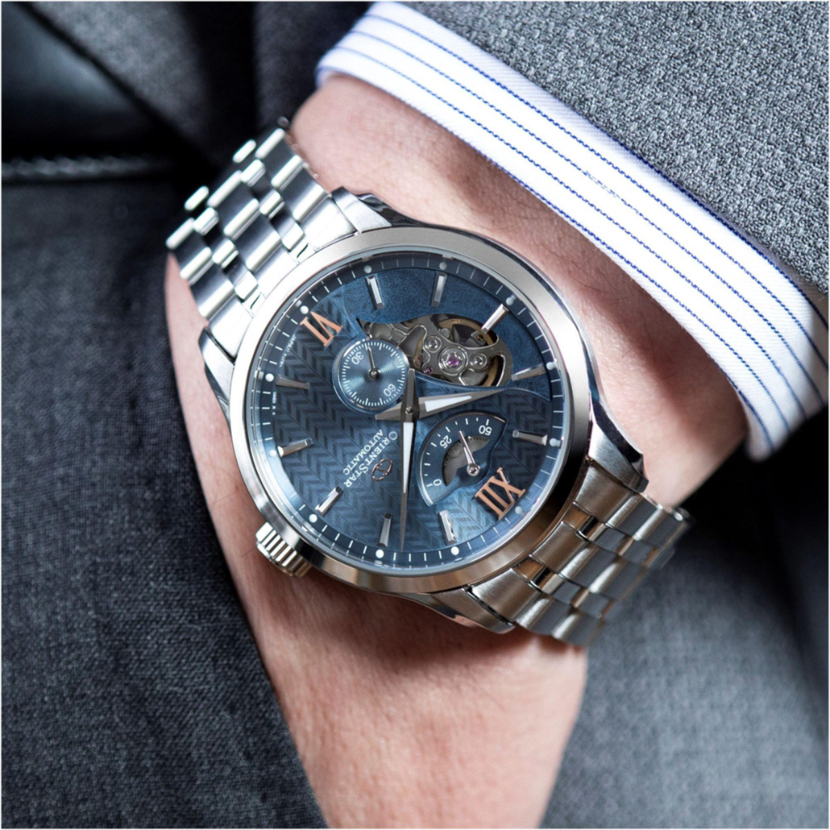 Orient Star Contemporary Layered Skeleton Automatic Watch RE-AV0B08L