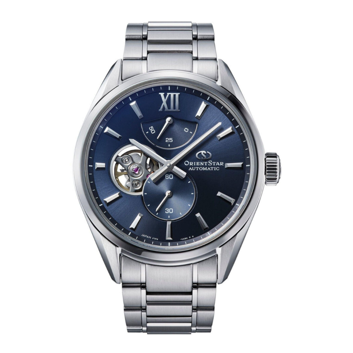Orient Star RE-BY0010L | M34 F7 Semi Skeleton Blue Dial Watch