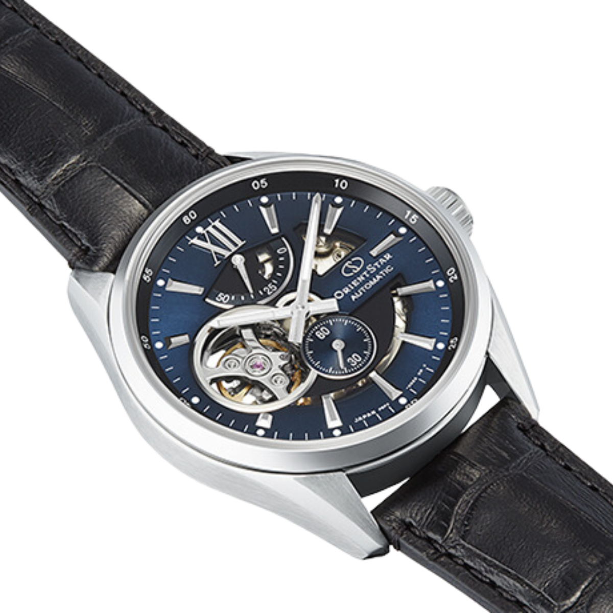 Orient Star RE-AV0005L RE-AV0005L00B Contemporary Semi Skeleton Blue Dial Watch