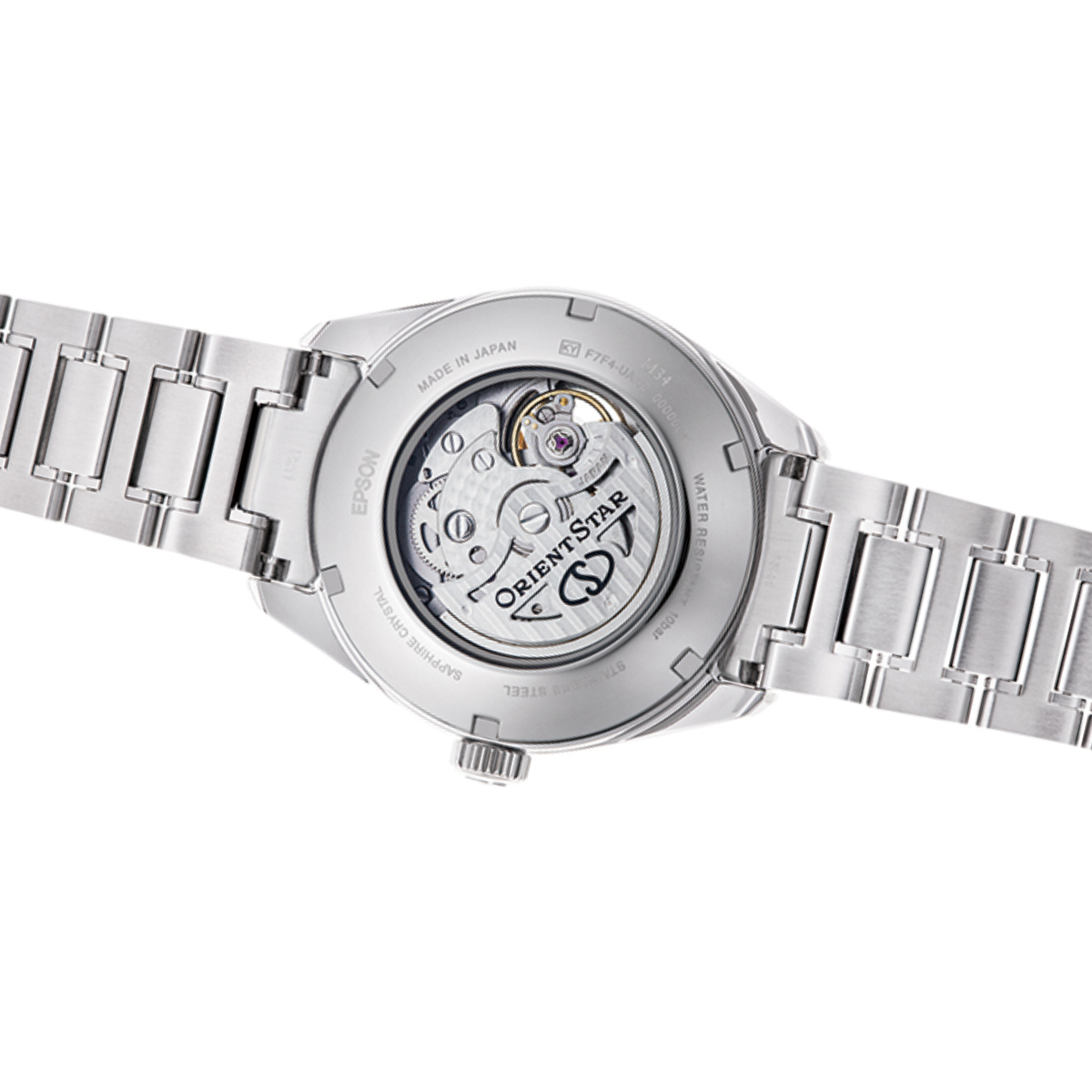 Orient Star RE-BY0004A M34 F7 Semi Skeleton Blue Dial Mother of Pearl Watch