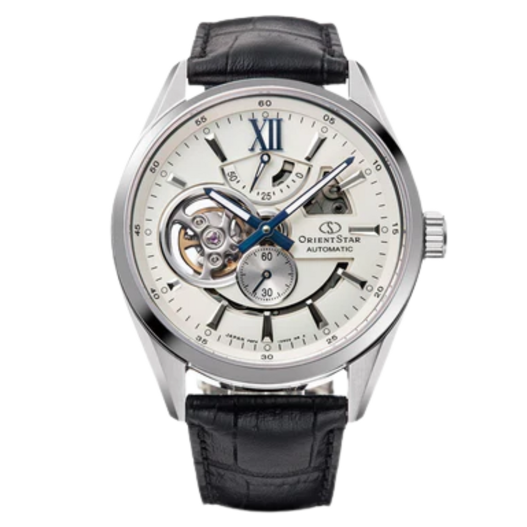 時計 Orient Star RK-AV0007S Automatic Watch Orient Star RK-AV0007S Contemporary Modern Skeleton Silver Dial
