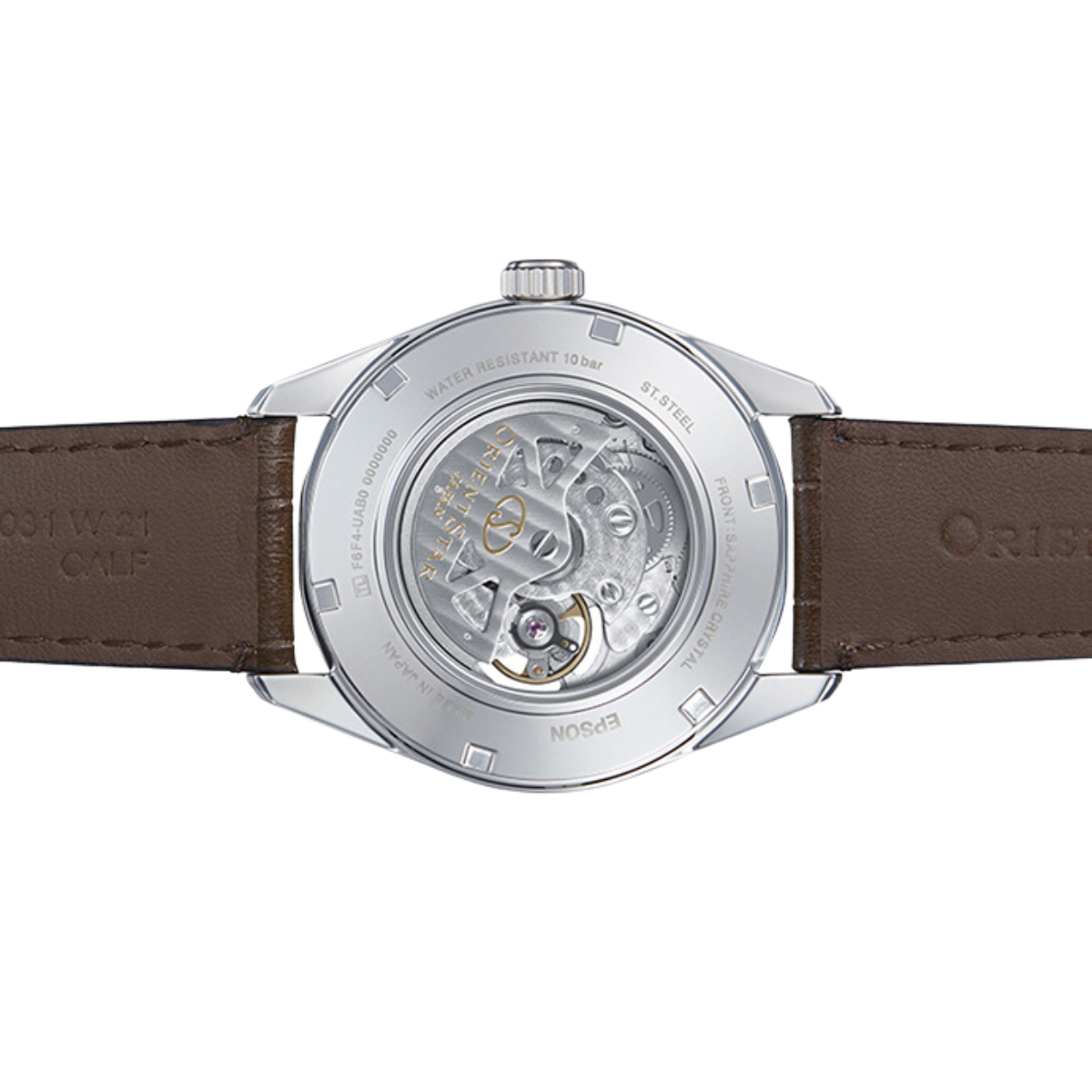 Orient Star RE-AV0006Y RE-AV0006Y00B Semi-Skeleton Automatic  Brown Dial Leather Watch