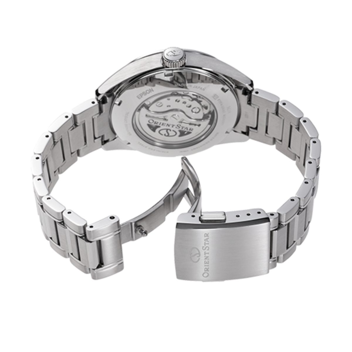 Orient Star RK-BY0001A: Modern Semi-Skeleton Automatic Blue Green