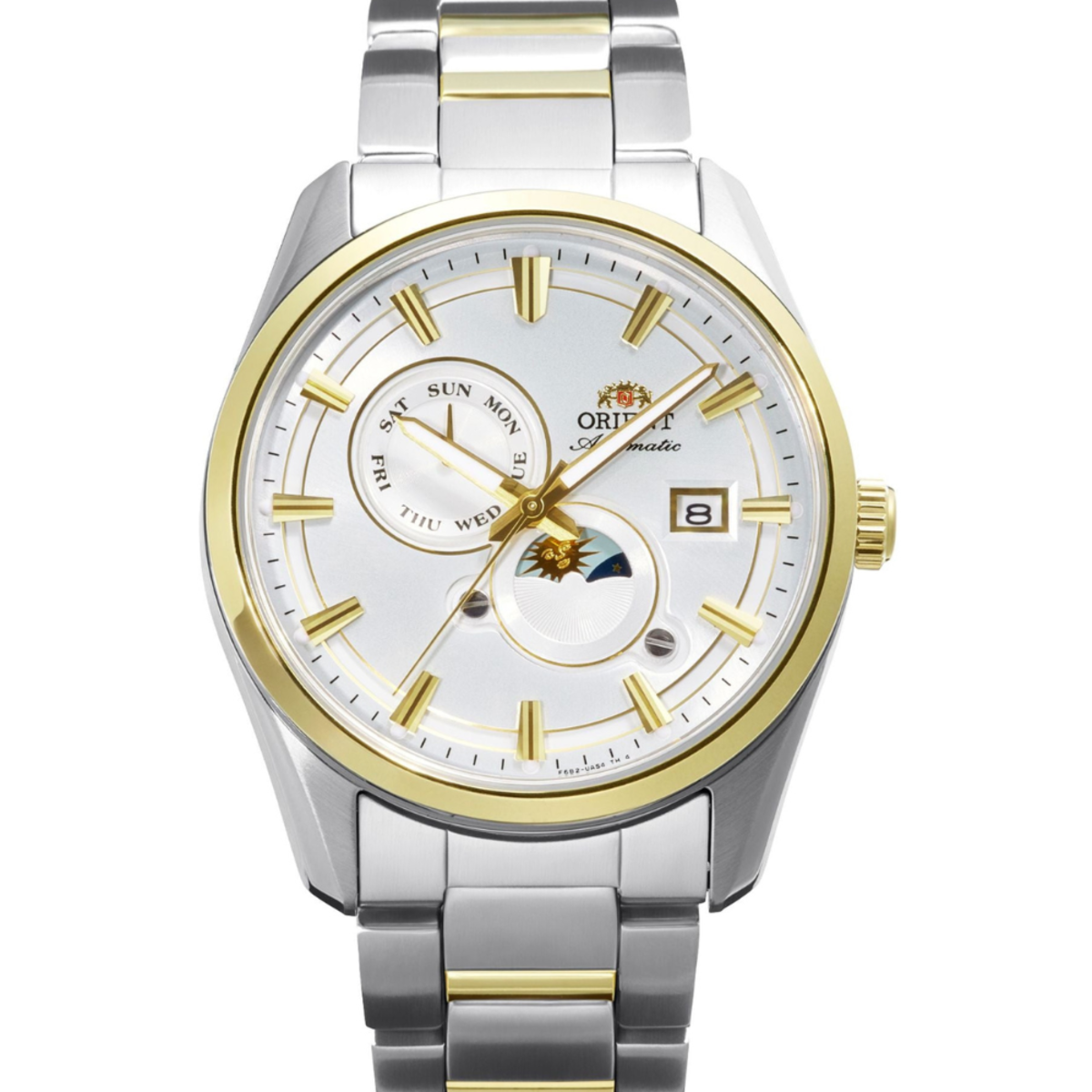 Orient Contemporary Stretto Sun & Moon Two-Tone RA-AK0312S Watch
