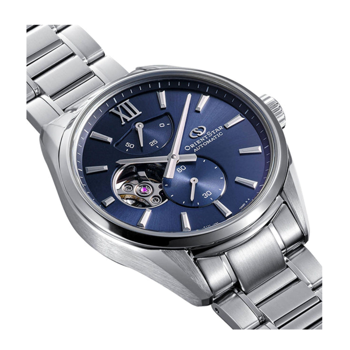 Orient Star | M34 F7 Semi Skeleton Blue Dial Automatic Watch RE-BY0010L