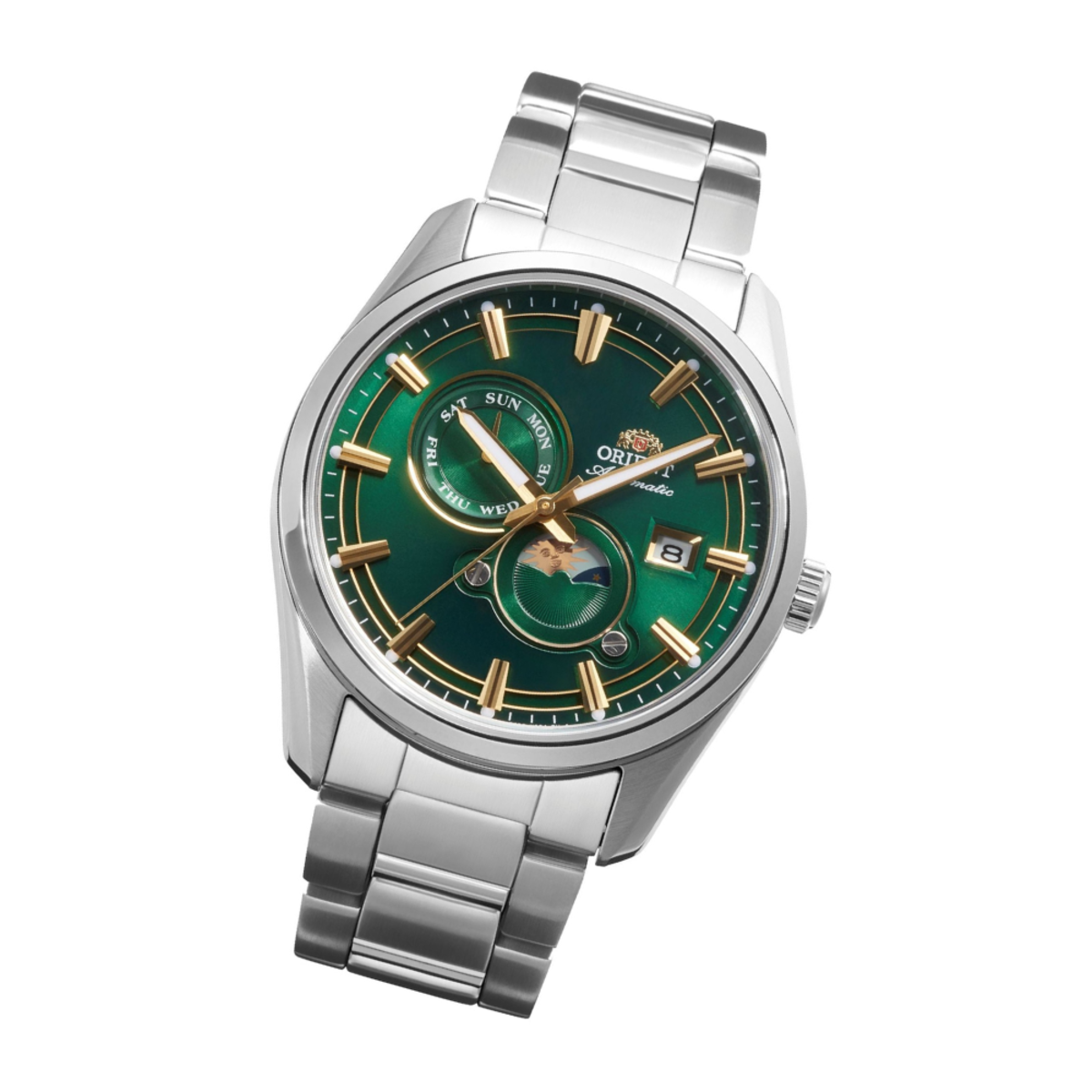 Orient Contemporary Stretto | Sun & Moon Green Dial RA-AK0314E