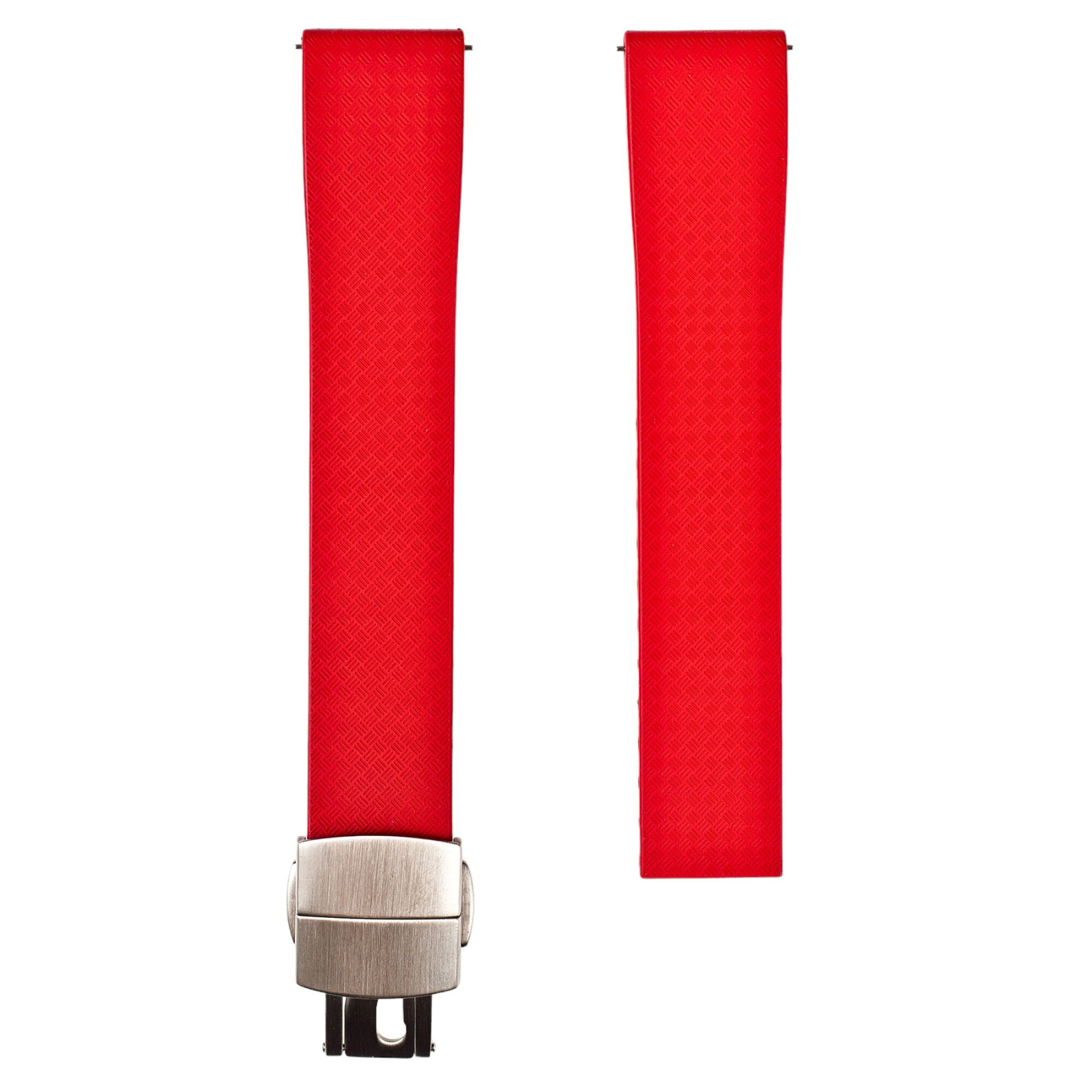 Red FKM Rubber Watch Strap | Cut-to-Size | Quick Release