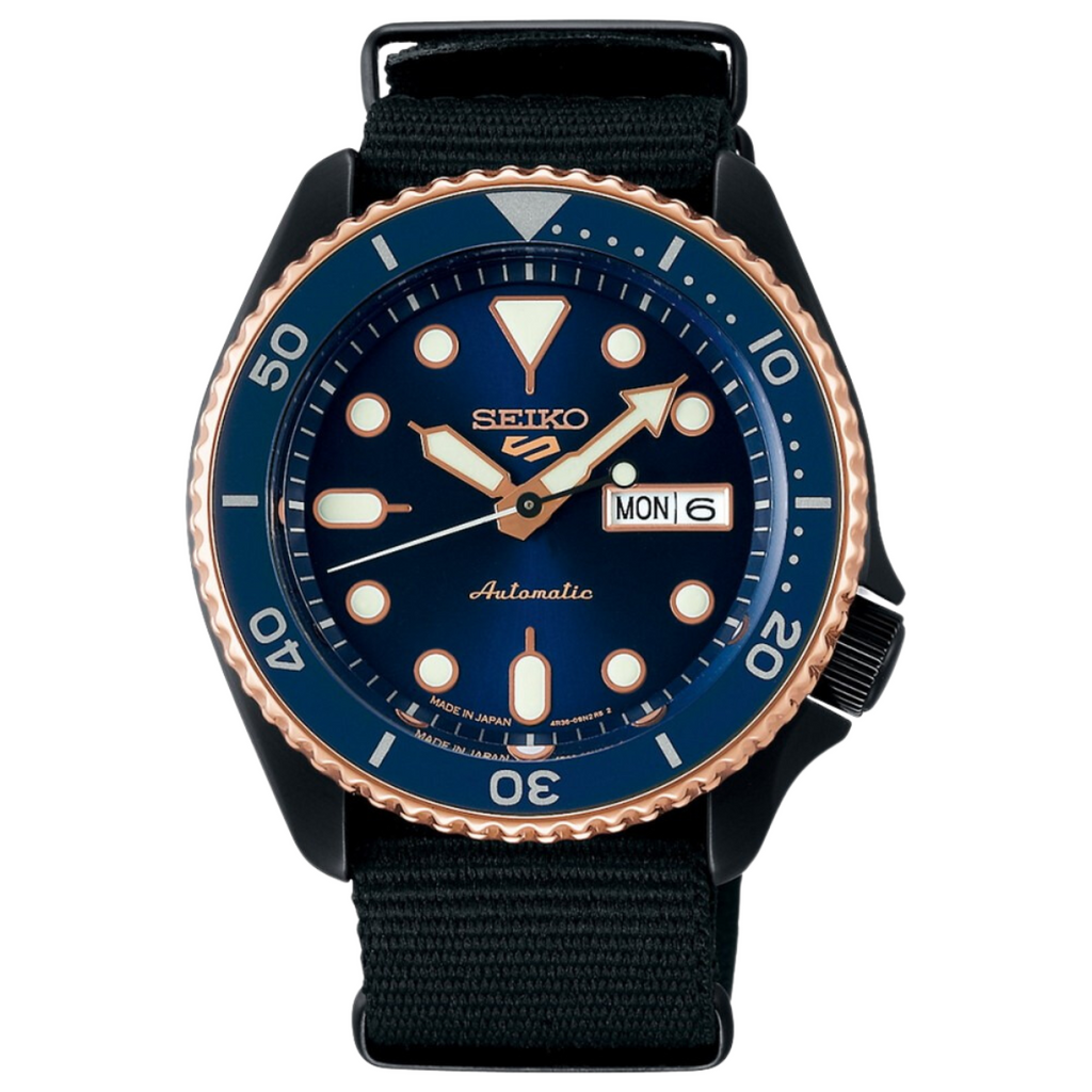 Seiko 5 Sports SBSA098 | Automatic Dive-Style Watch | Blue Dial