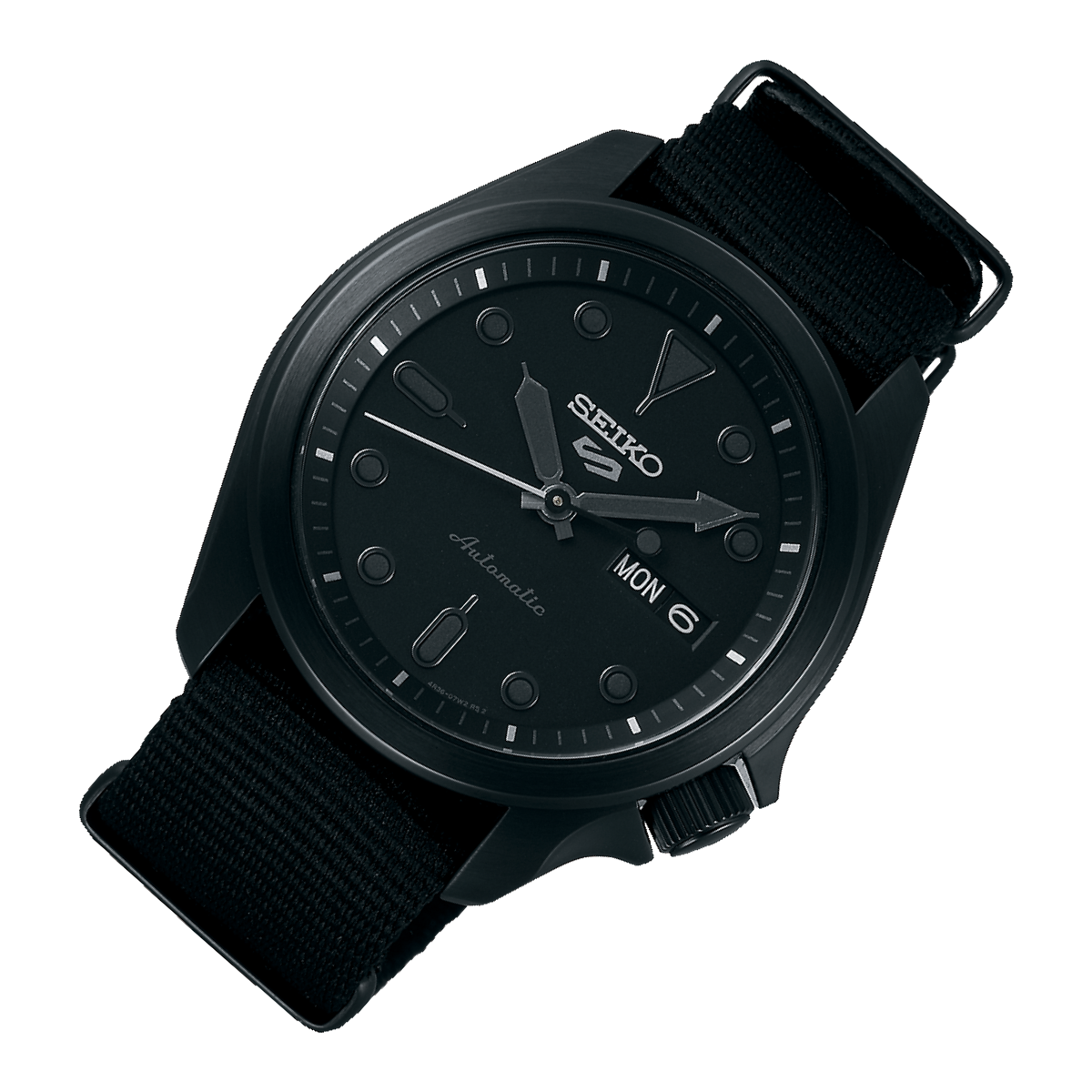 Seiko Black Nylon SRPE69K1 SRPE69 SRPE69K Automatic Watch