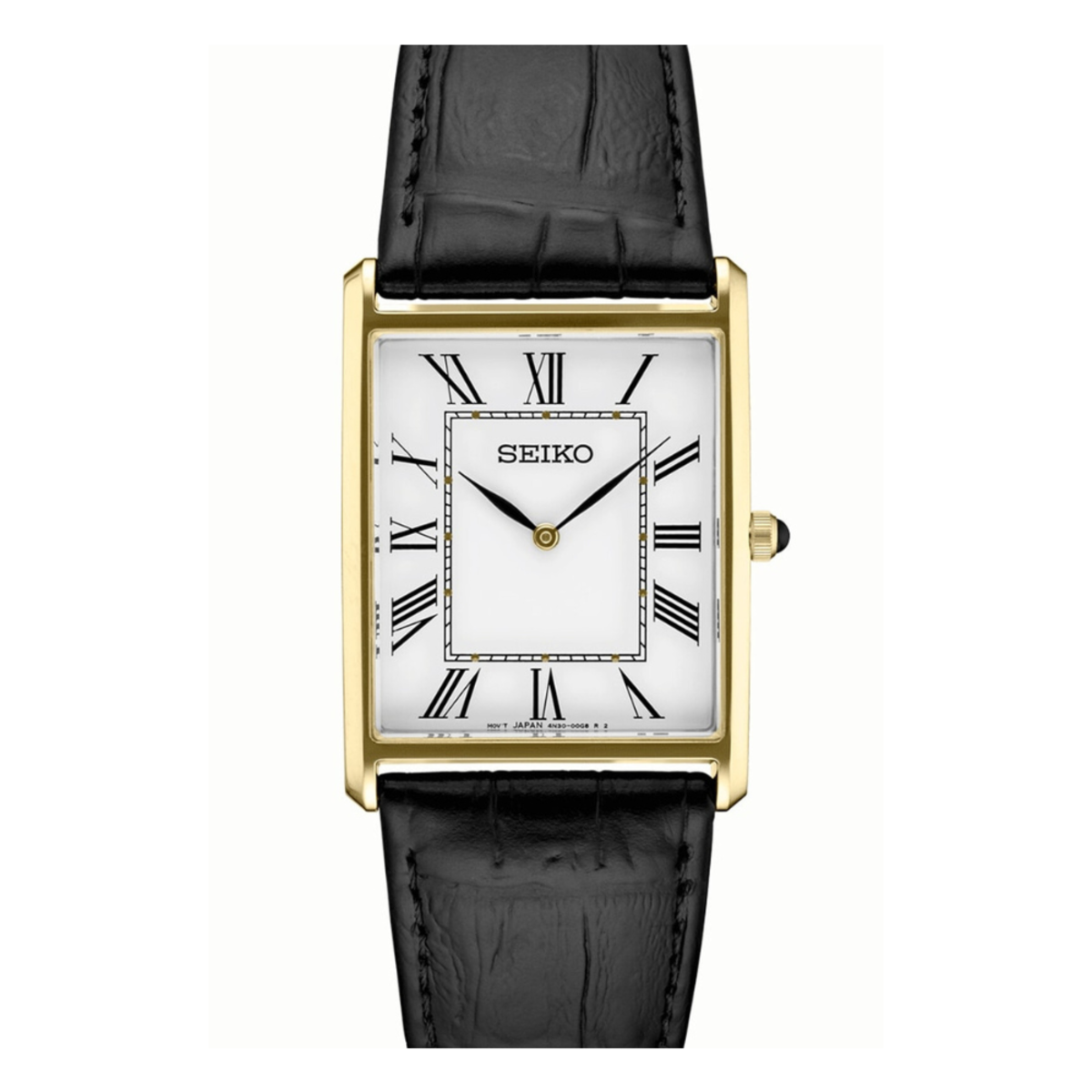 Seiko Essentials SWR052 Gold-Tone White Dial Men's Quartz Watch