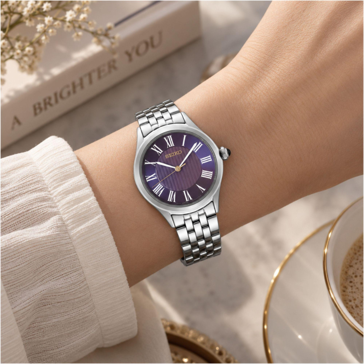 Seiko 145th Anniversary Violet Dial Women's Watch HGH004P1