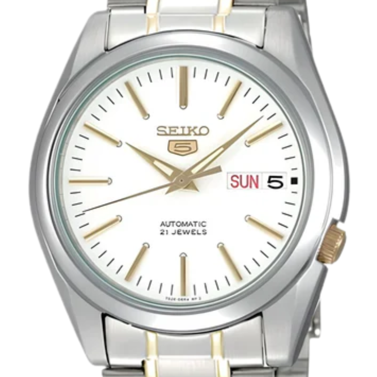 Seiko 5 Two Tone SNKL47K1 SNKL47 SNKL47K Automatic Analog Watch