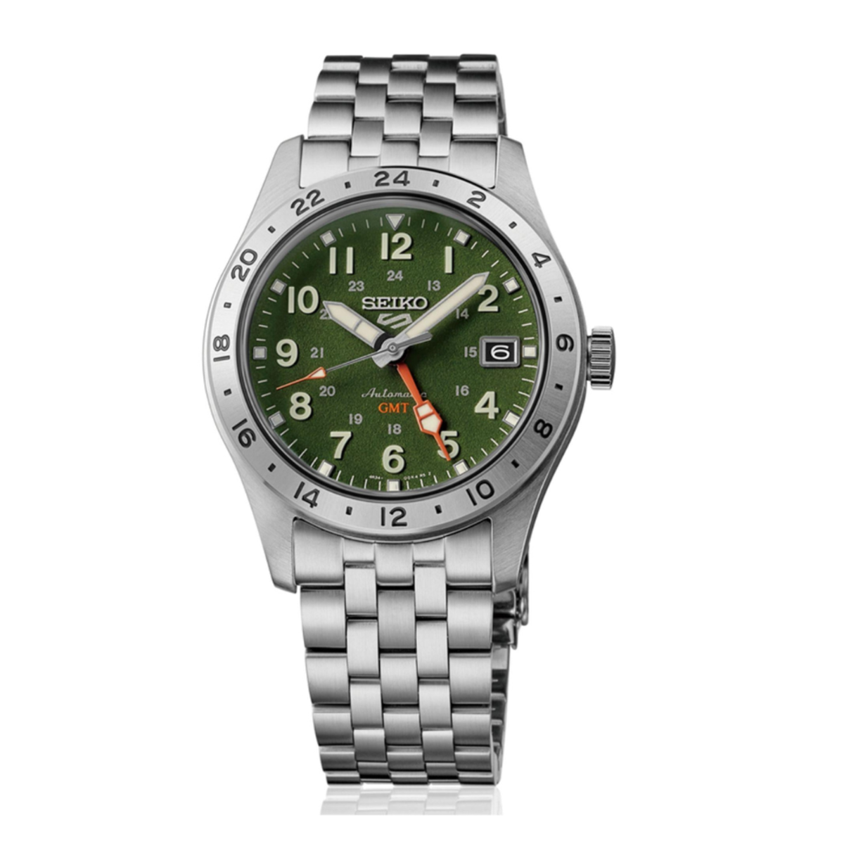 Seiko 5 Sports Field GMT Automatic Green Dial Watch HDB001K1