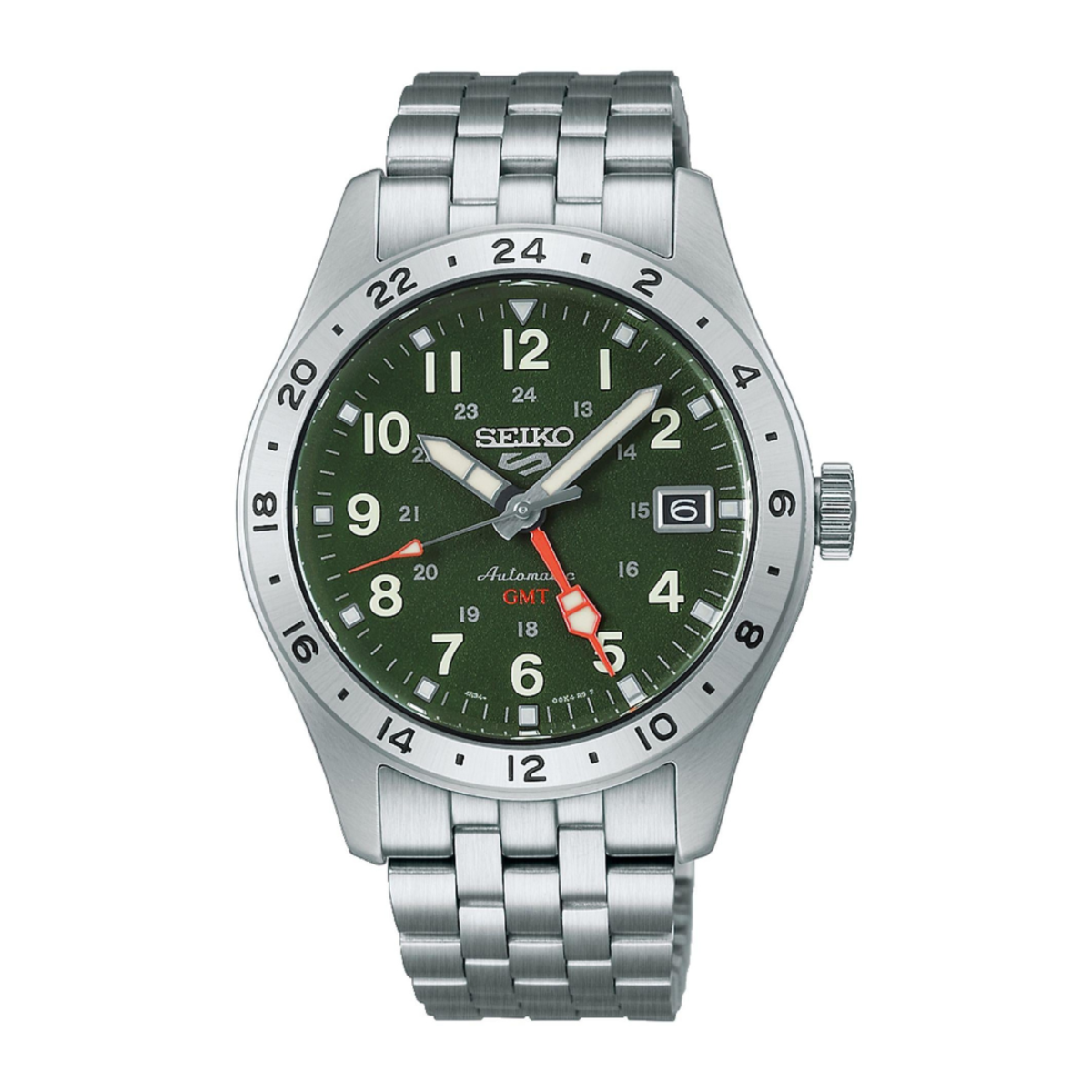 Seiko 5 Sports Field GMT Automatic Green Dial Watch HDB001K1