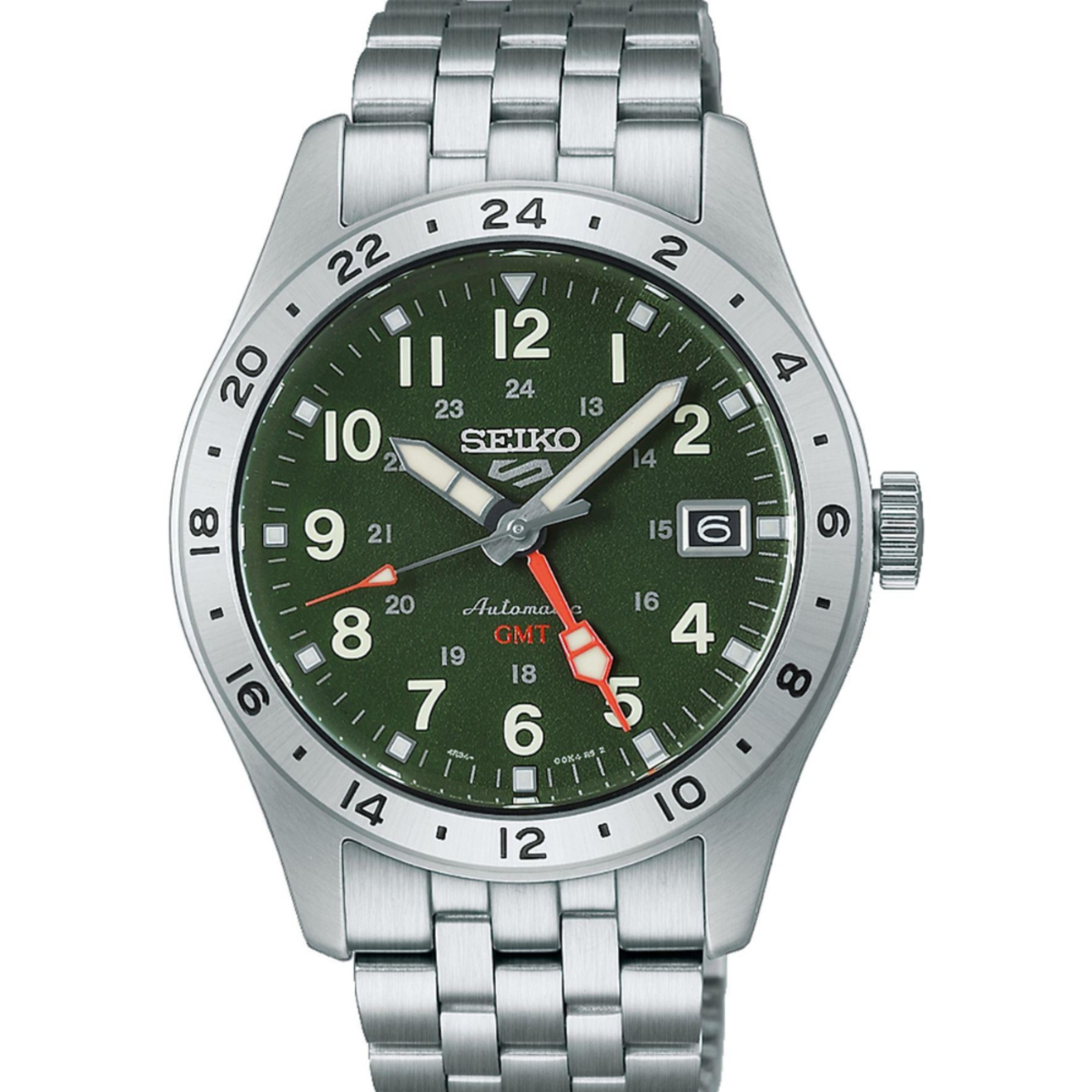 Seiko 5 Sports Field GMT Automatic Green Dial Watch HDB001K1