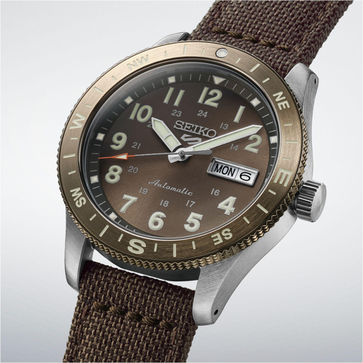 Seiko 5 Sports | HDB009K1 Field Series Earthy Brown Compass Edition Watch