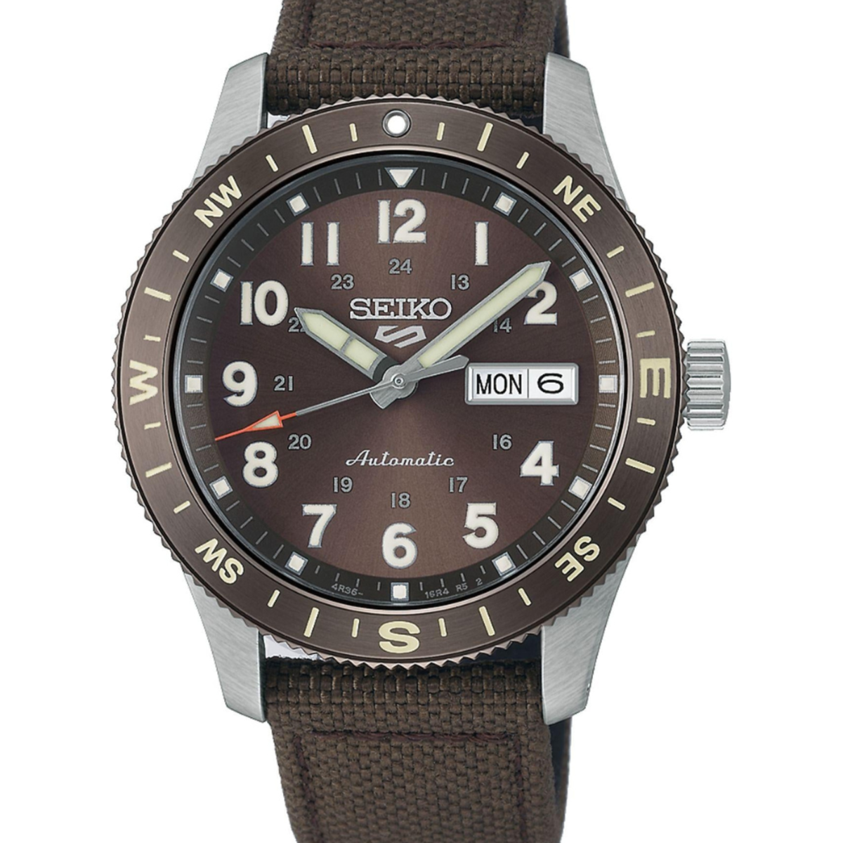 Seiko 5 Sports | HDB009K1 Field Series Earthy Brown Compass Edition Watch