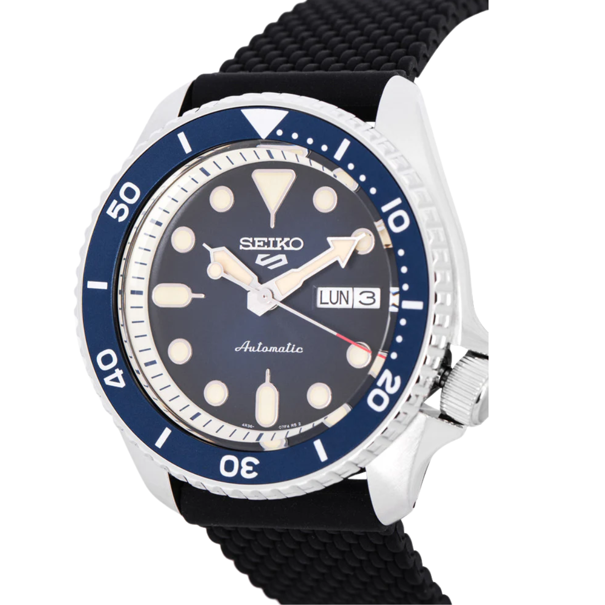 Seiko 5 Suits Style SRPD71K2 SRPD71 SRPD71K Rubber Sports Watch