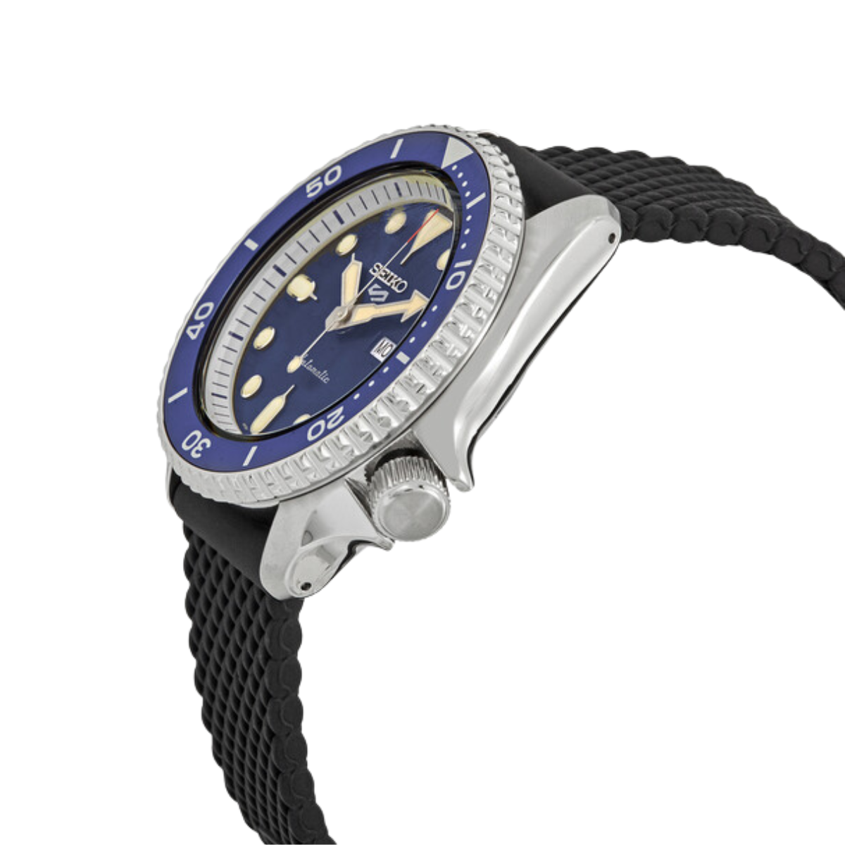Seiko 5 Suits Style SRPD71K2 SRPD71 SRPD71K Rubber Sports Watch