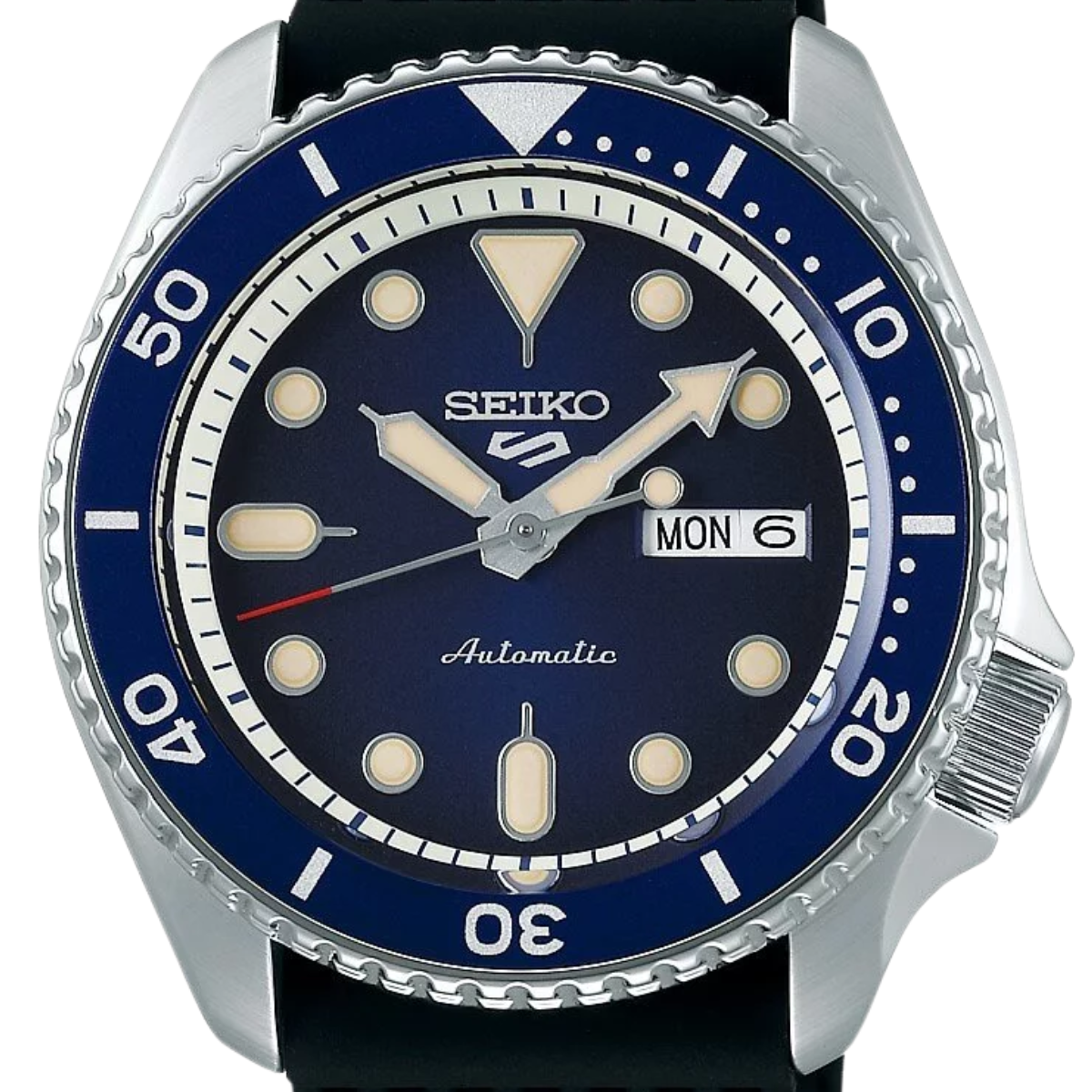 Seiko 5 Suits Style SRPD71K2 SRPD71 SRPD71K Rubber Sports Watch