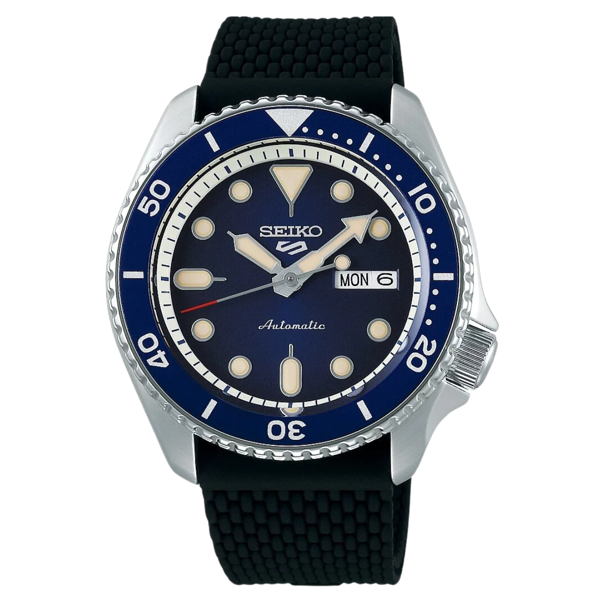 Seiko 5 Suits Style SRPD71K2 SRPD71 SRPD71K Rubber Sports Watch