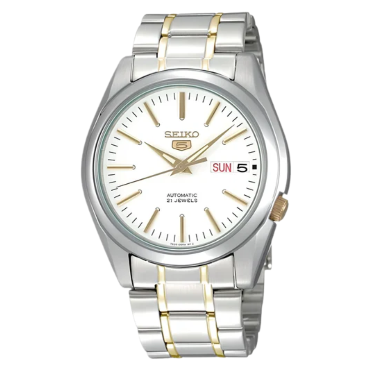 Seiko 5 Two Tone SNKL47K1 SNKL47 SNKL47K Automatic Analog Watch