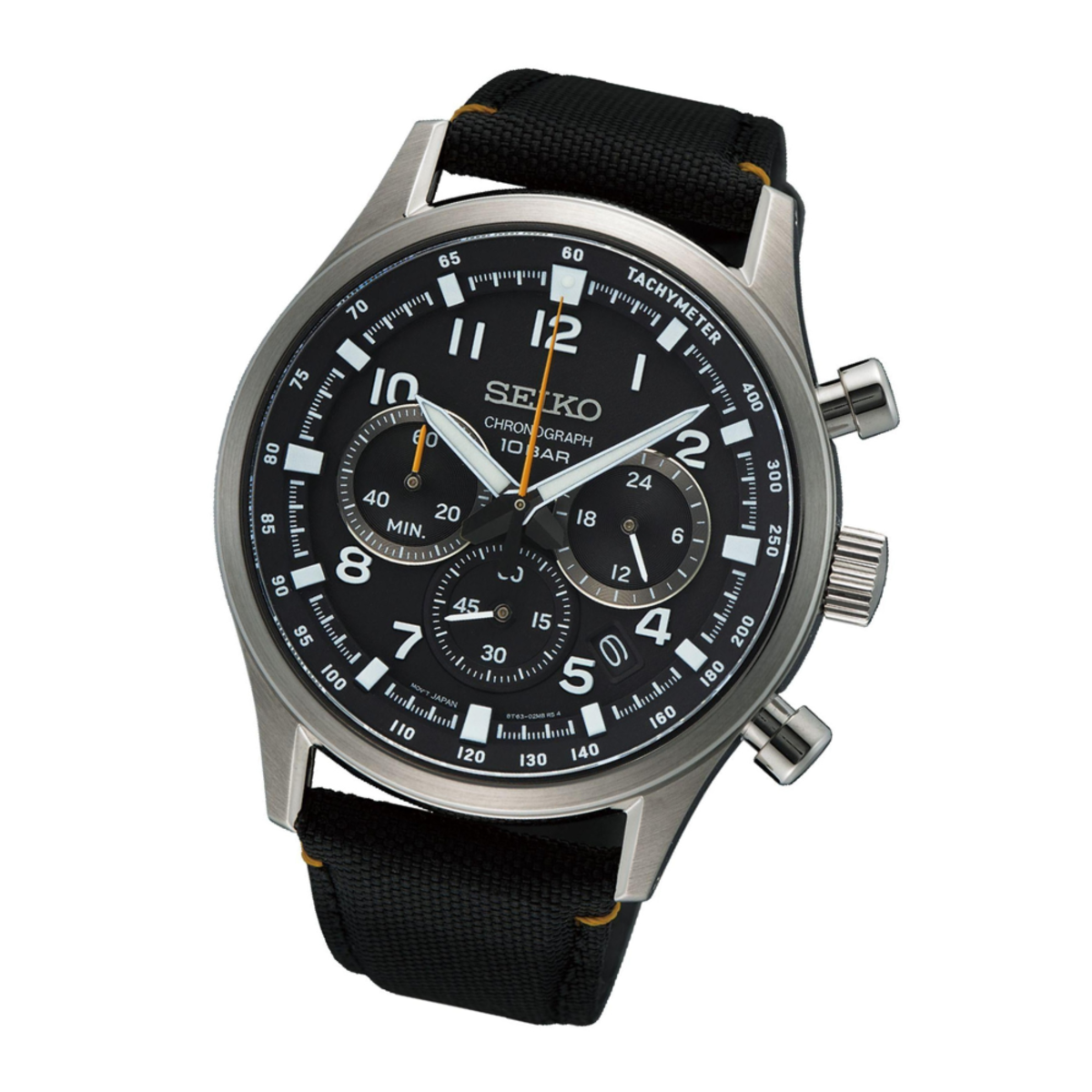 Seiko Chronograph Black Dial Men's Watch SSB449P1