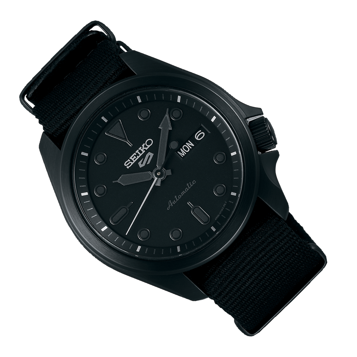 Seiko Black Nylon SRPE69K1 SRPE69 SRPE69K Automatic Watch