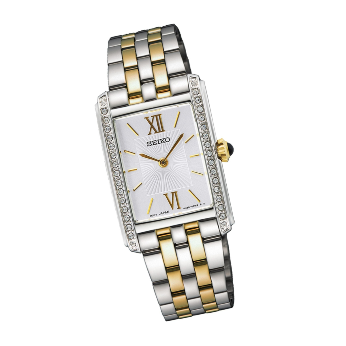 Seiko Essentials Women's Two-Tone Crystal Accent Watch SWR093P1