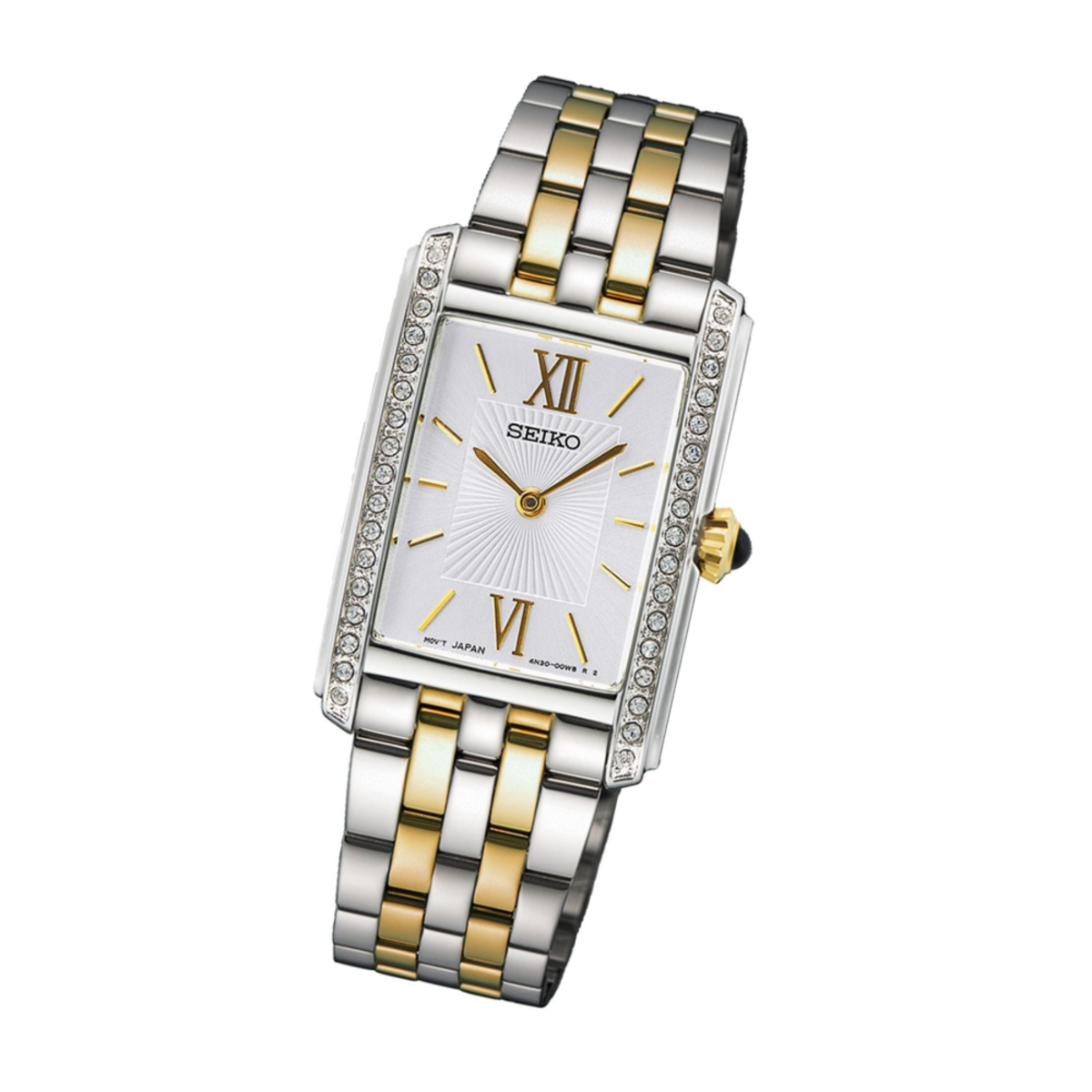 Seiko Essentials Women's Two-Tone Crystal Accent Watch SWR093P1