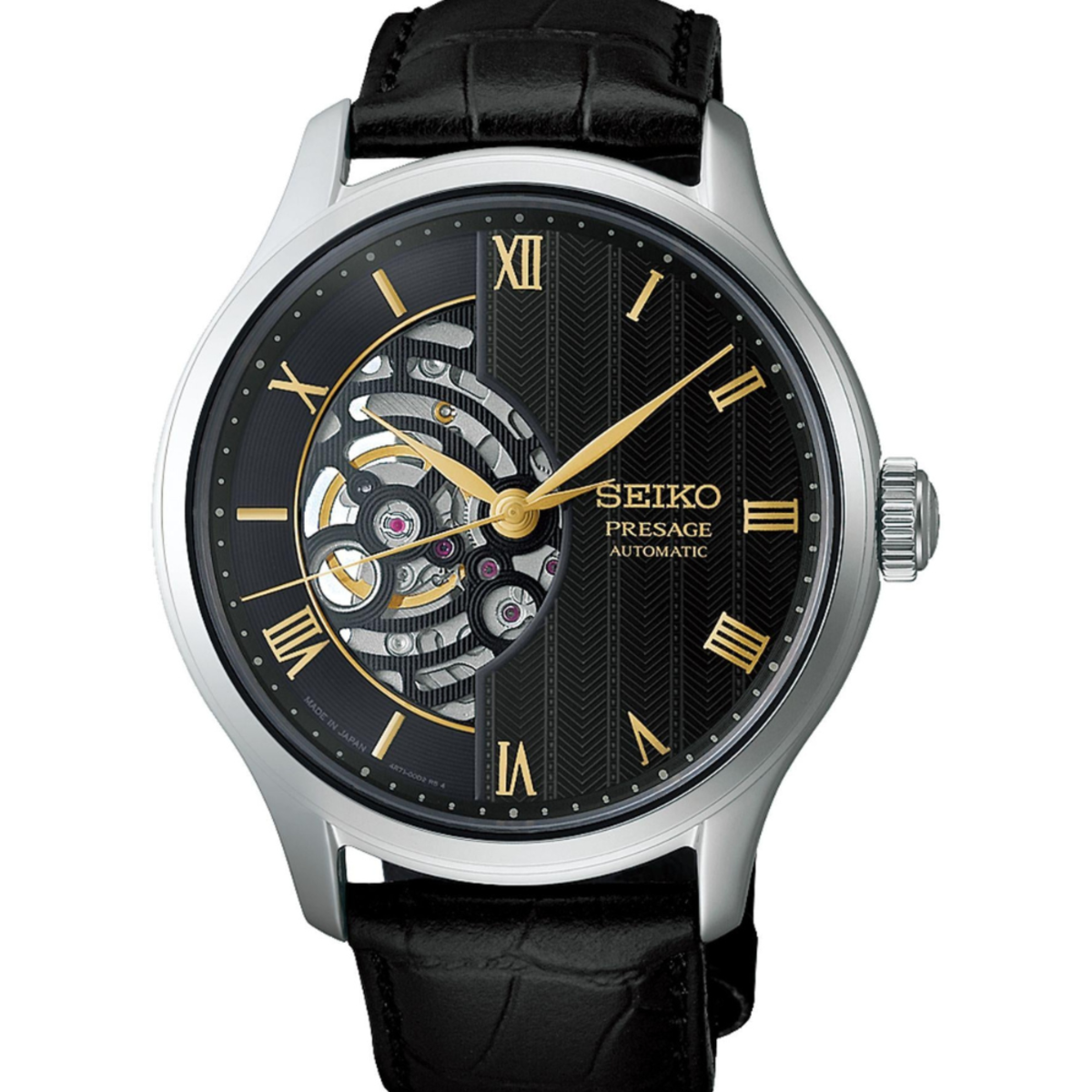 Seiko Presage Semi-Skeleton Japanese Garden Watch HCB008J1
