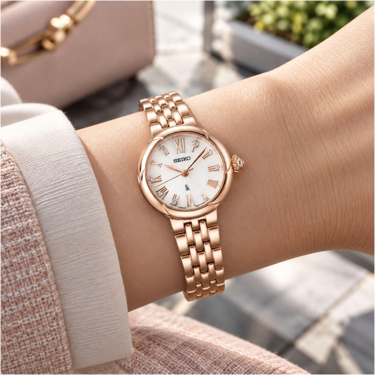 Seiko Lukia Grow Peony Blossoms Women's Quartz Watch SSWA008 SSWA008J