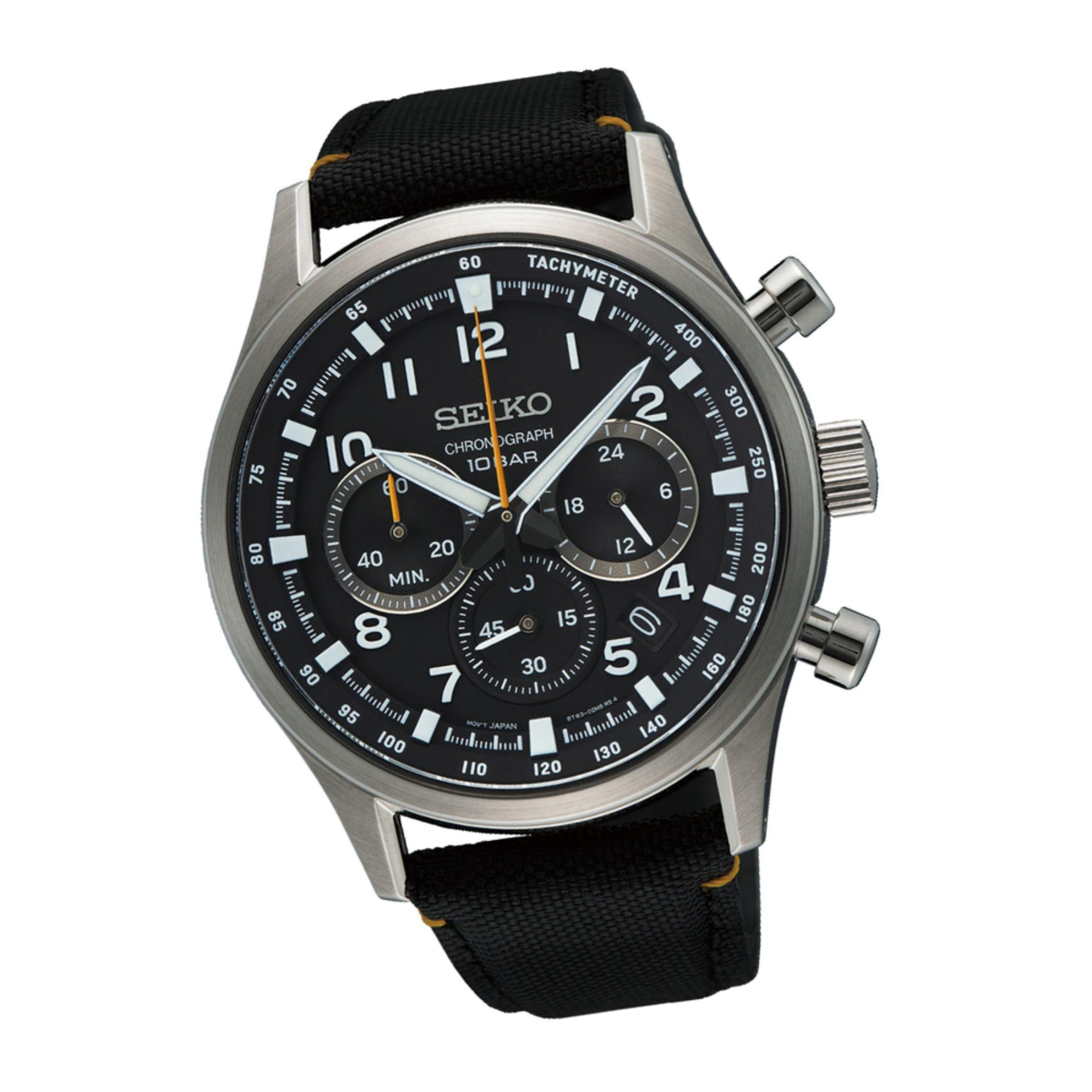 Seiko Chronograph Black Dial Men's Watch SSB449P1