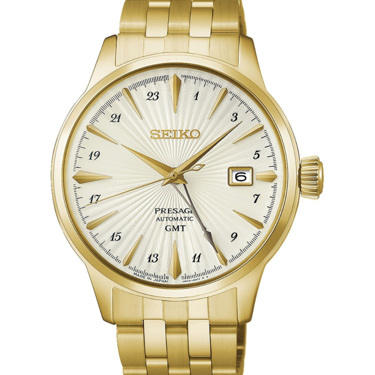Seiko Presage Automatic GMT Cocktail Time Gold Edition HCB004J1