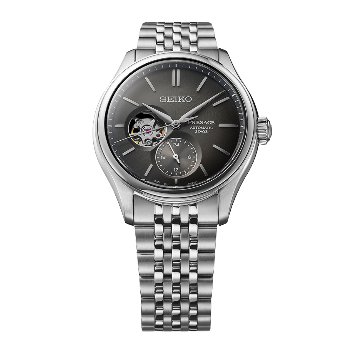 Seiko Presage Classic 'SUMI-IRO' SPB471J1 SPB471 SPB471J Open Heart Dial Mens Watch