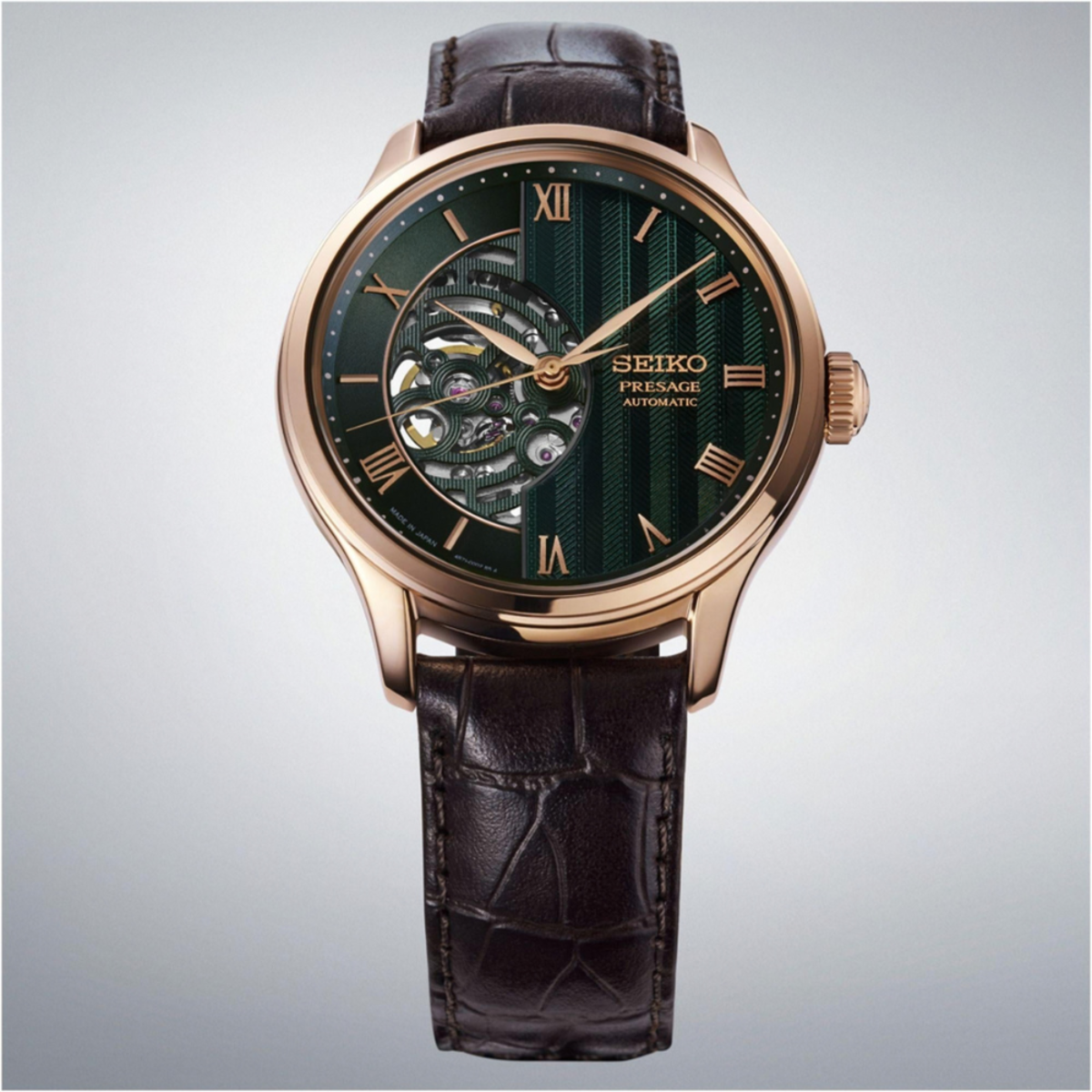 Seiko Presage Japanese Garden Semi-Skeleton Watch HCB007J1