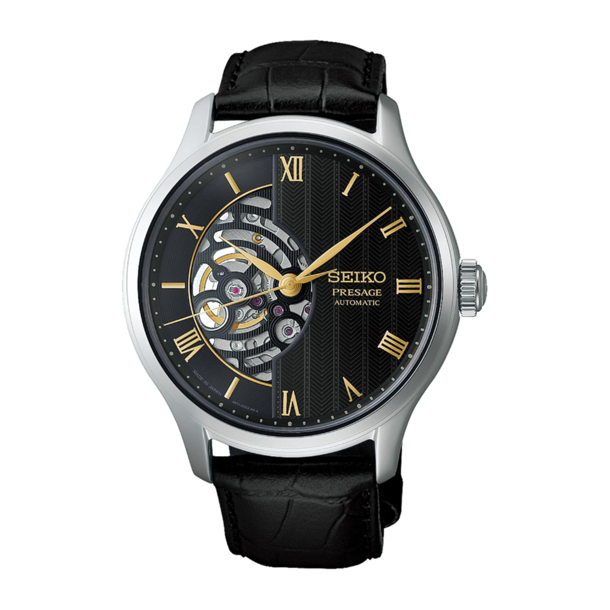 Seiko Presage Semi-Skeleton Japanese Garden Watch HCB008J1