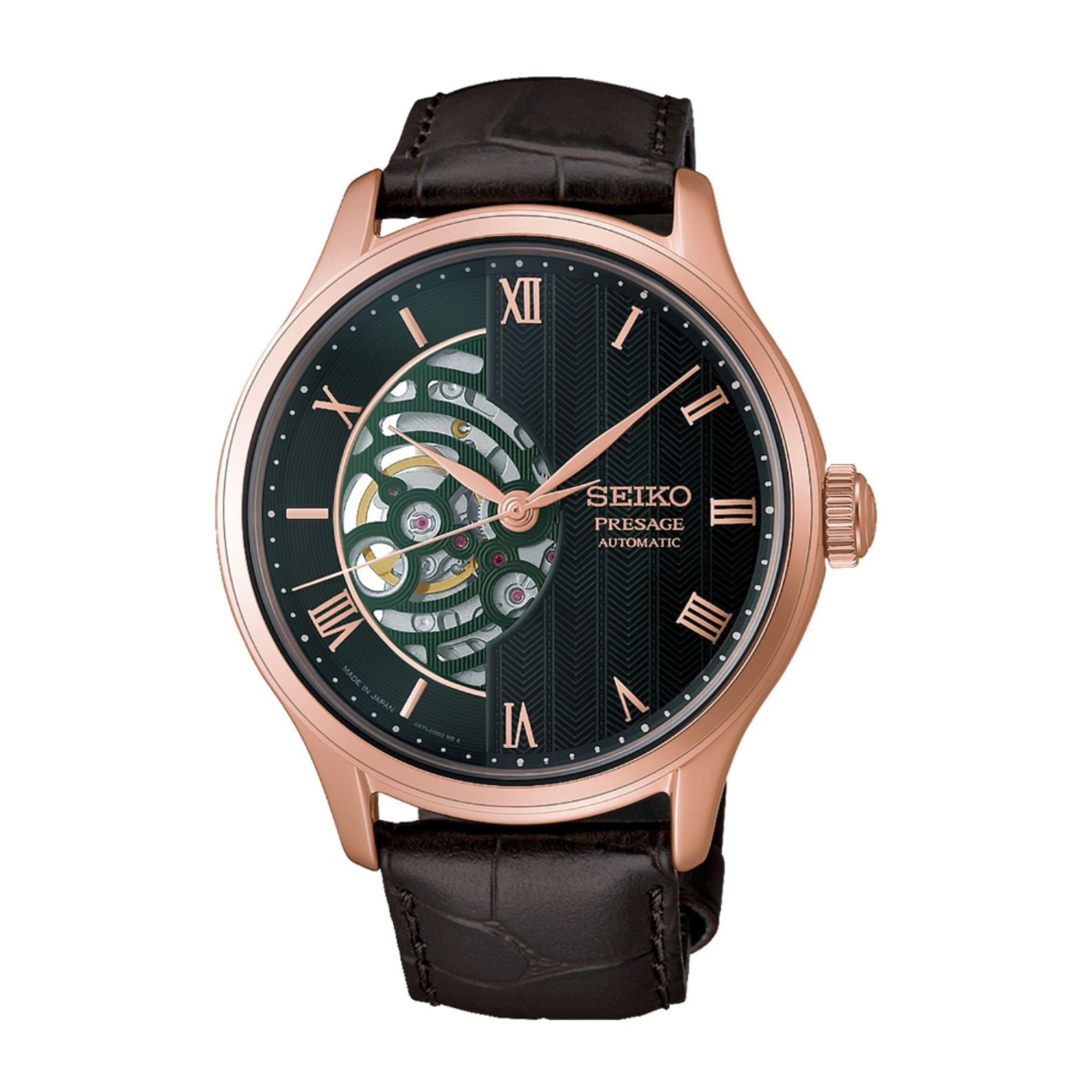 Seiko Presage Japanese Garden Semi-Skeleton Watch HCB007J1